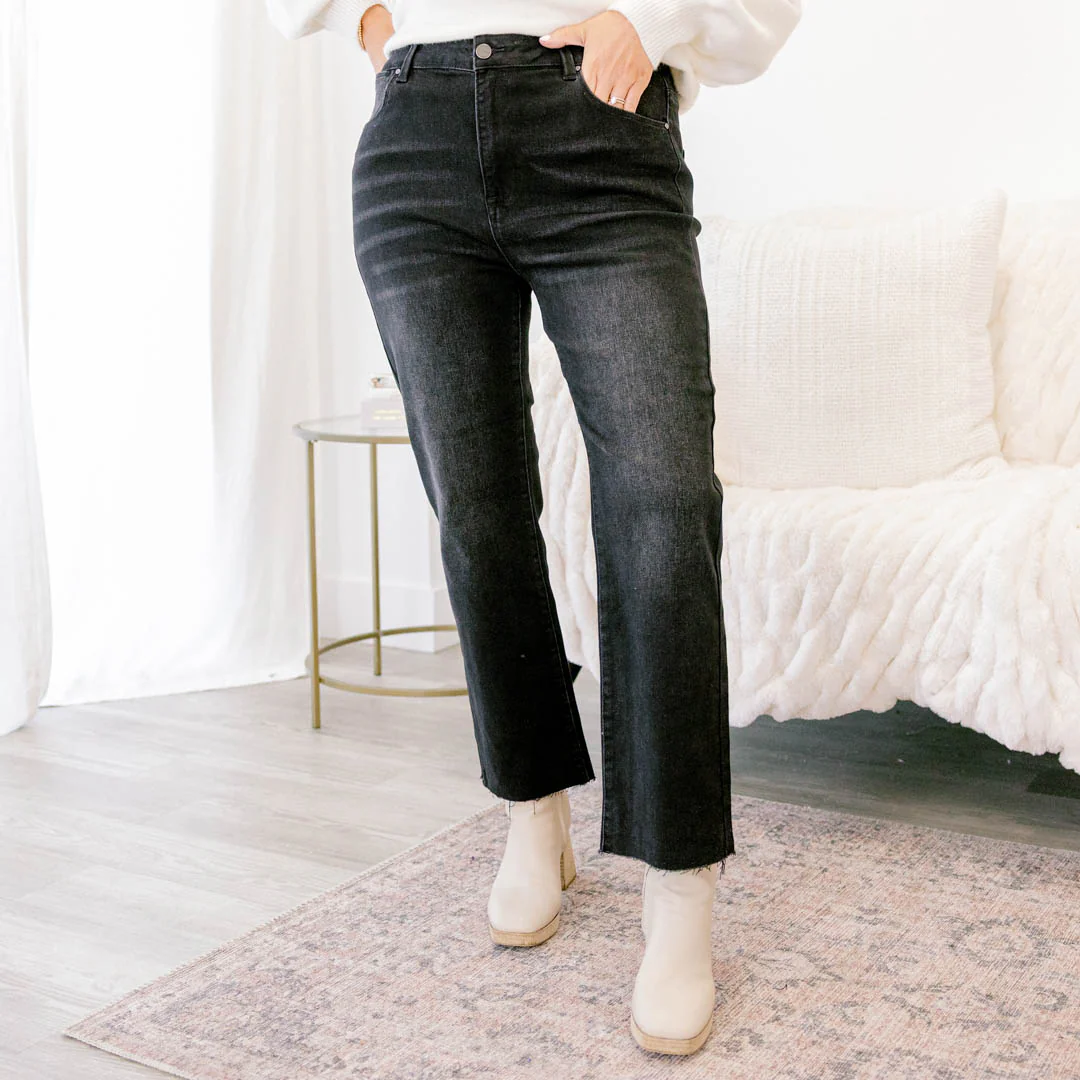Unbothered By You Jeans, Black - Giverhouse