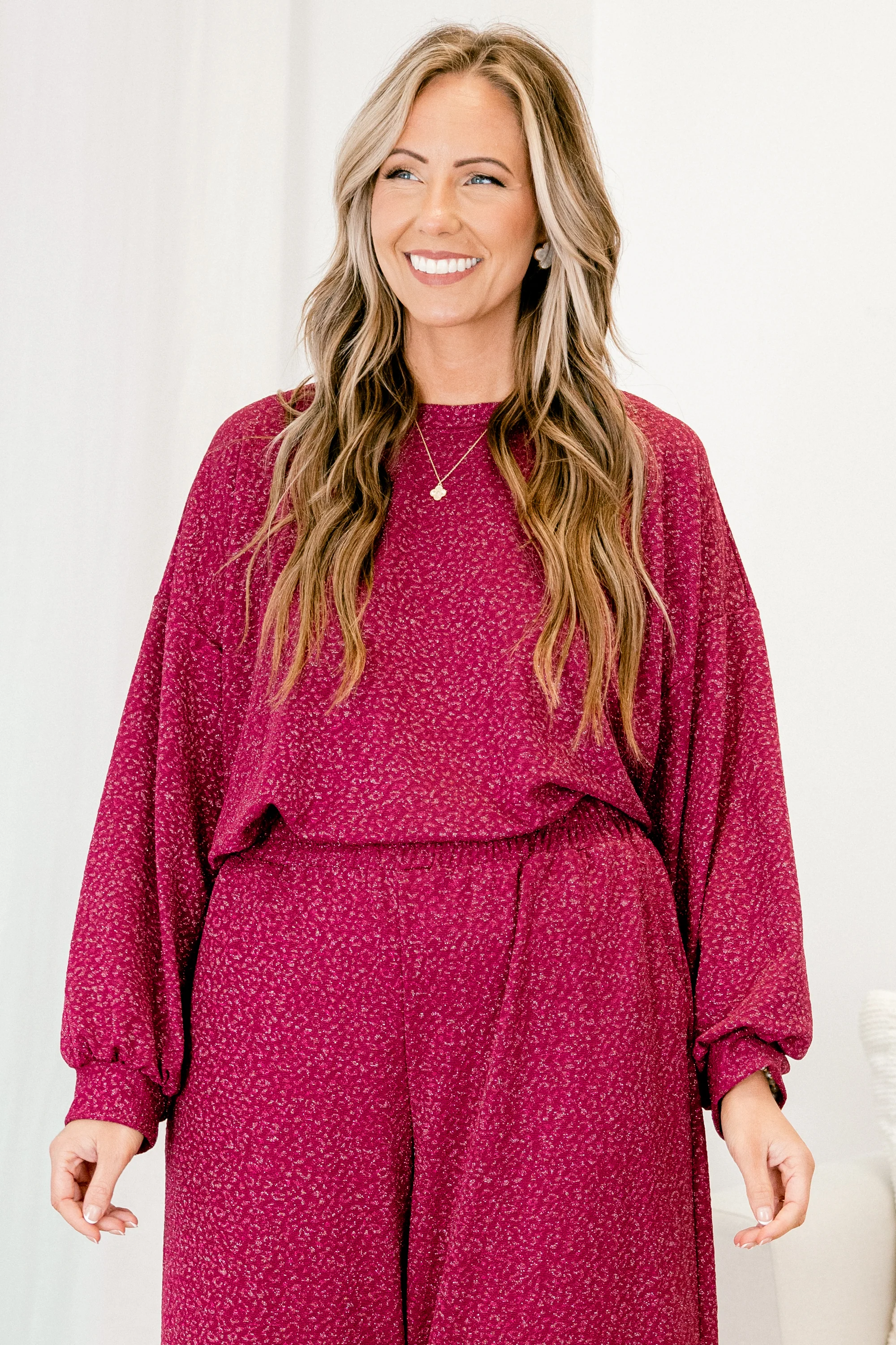 Always Glam Season Top, Magenta - Giverhouse