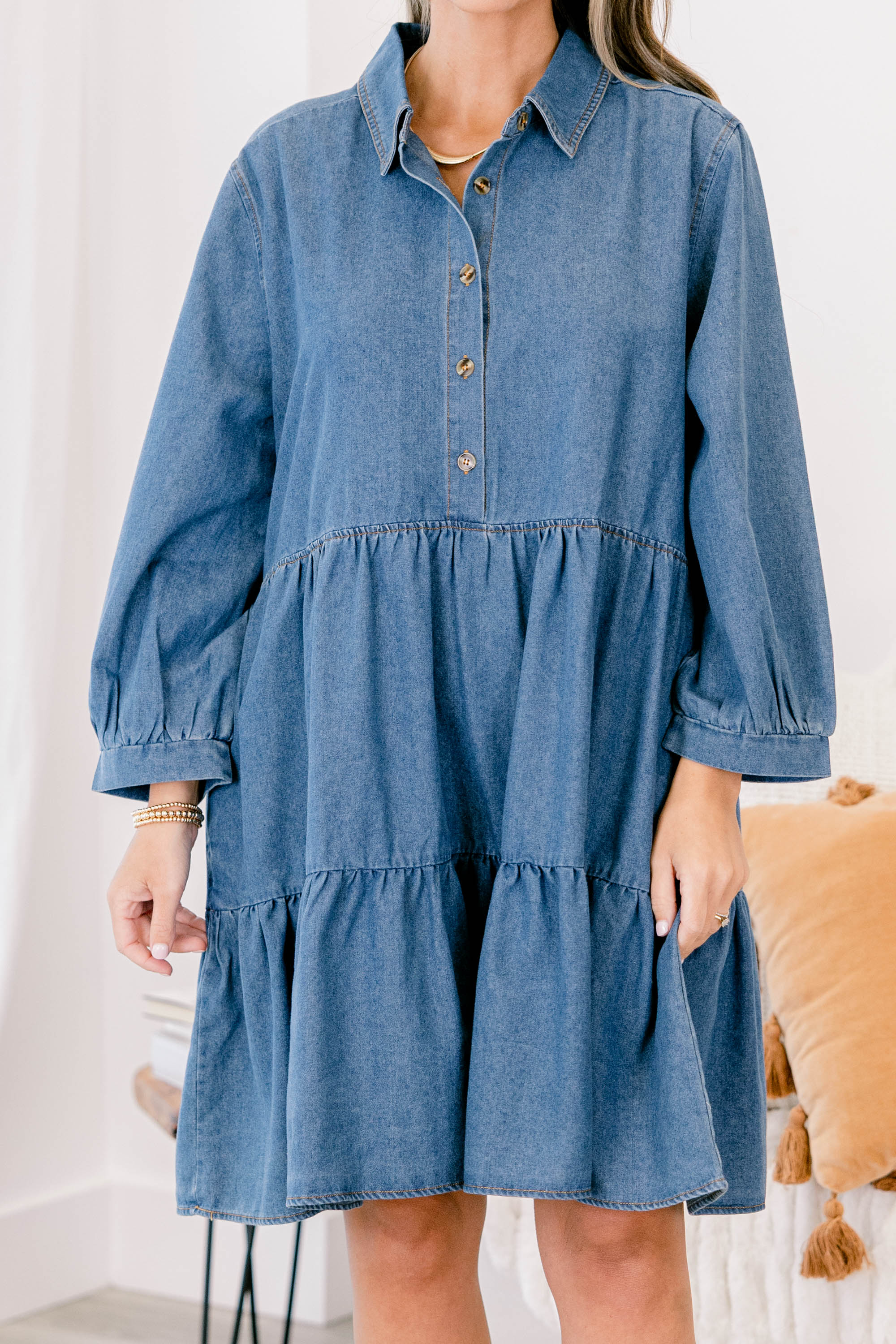 Said In Stride Dress, Blue - Giverhouse