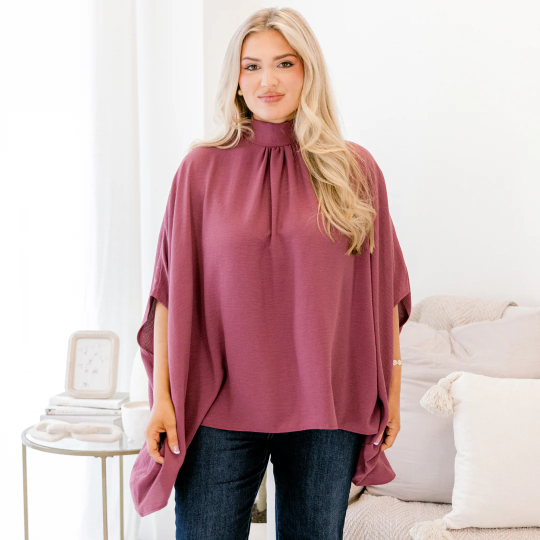 Look Good, Feel Good Top, Dark Mauve - Giverhouse