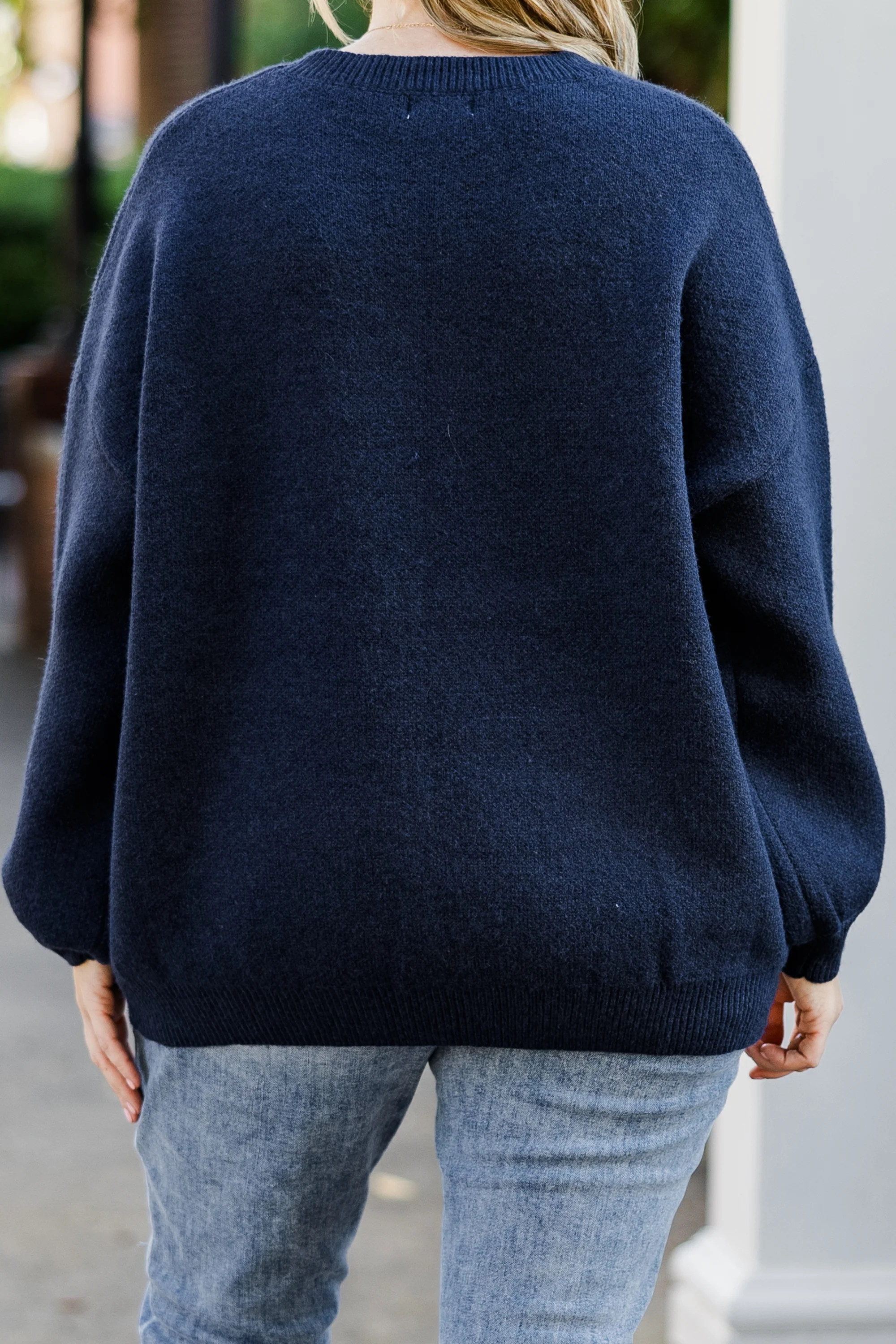 Football Mom Sweater, Navy - Giverhouse