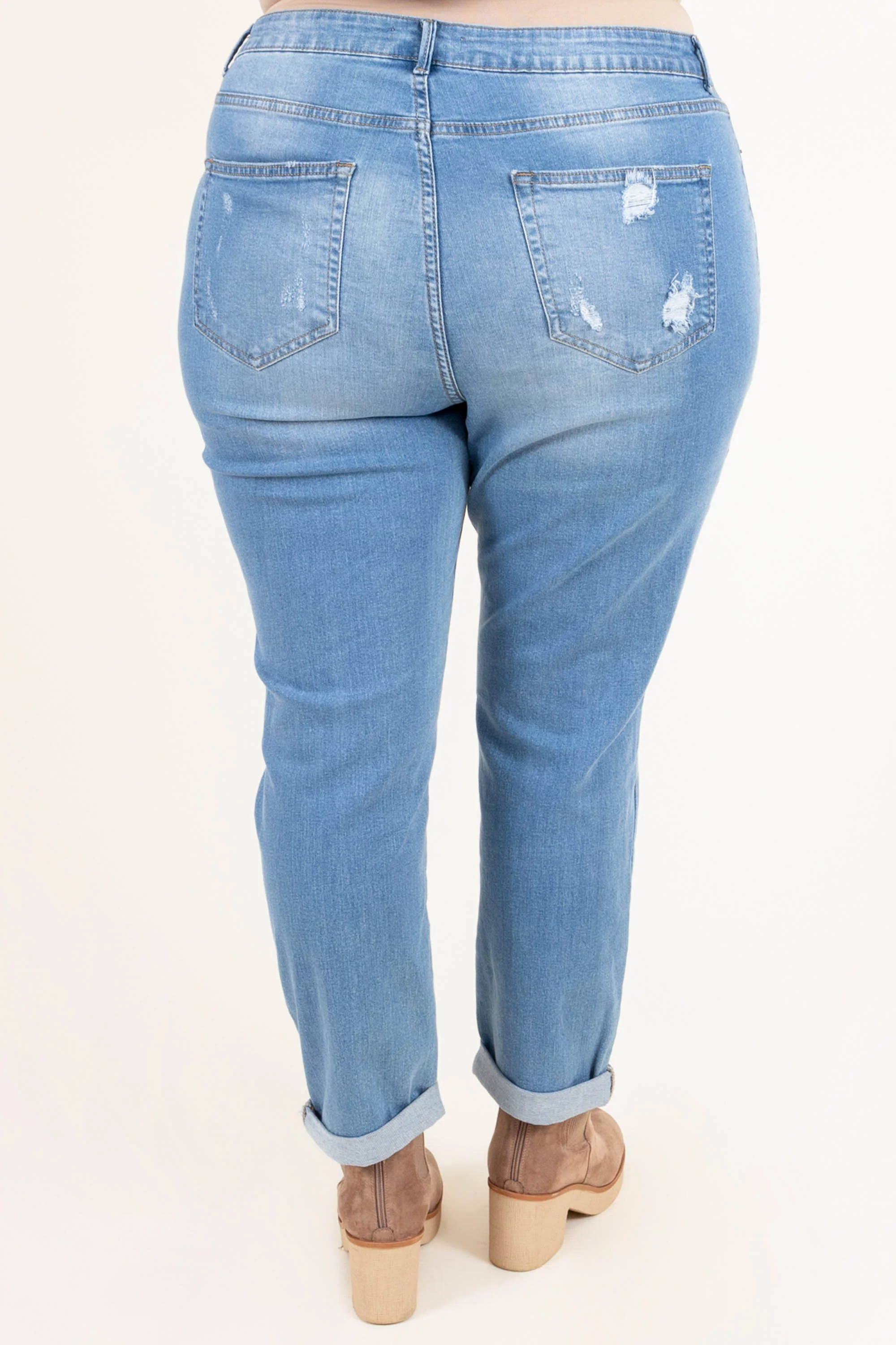 No More Stress Jeans, Light Blue - Giverhouse