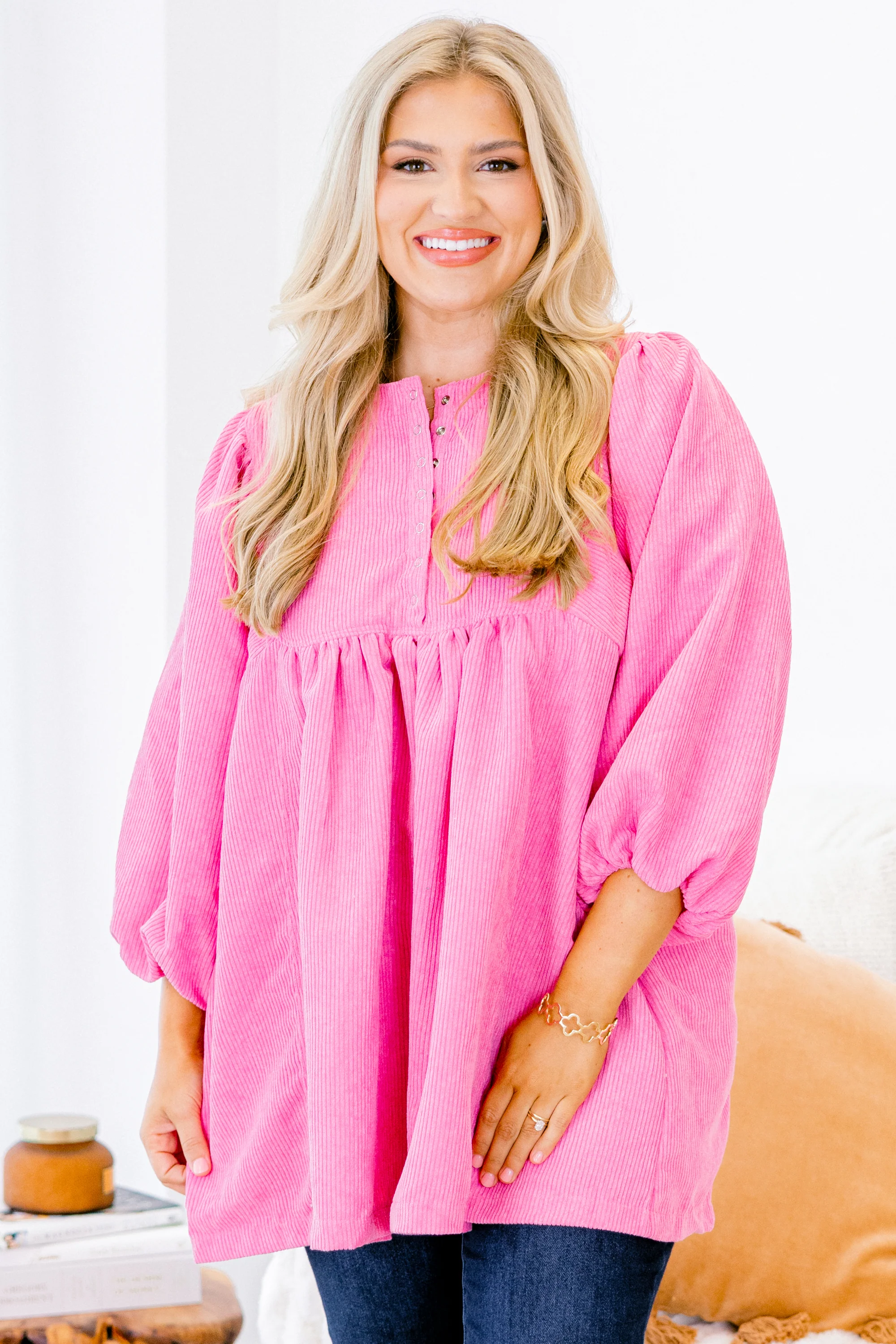 Summer Wave Tunic, Pink - Giverhouse