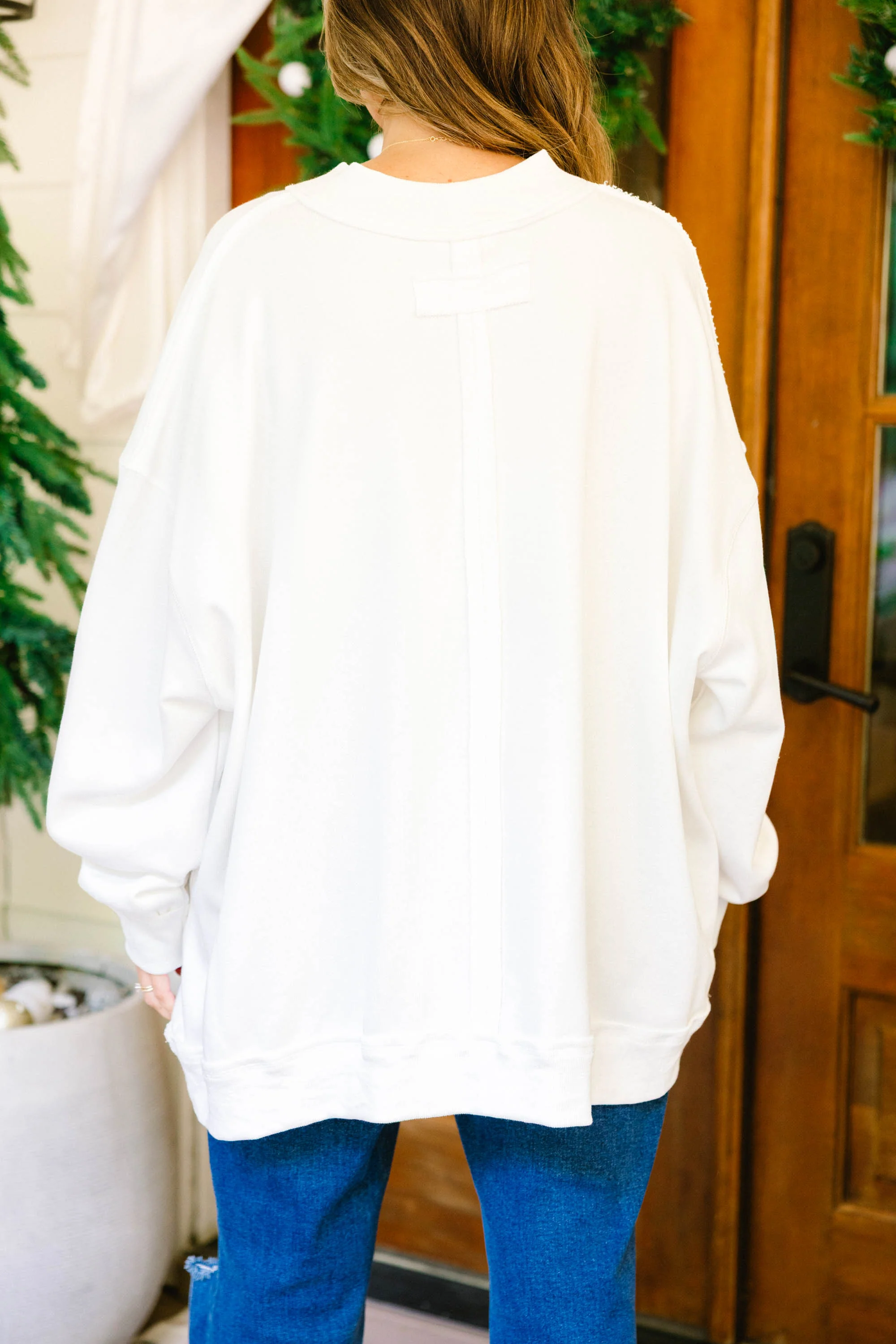 Nutcracker Christmas Mock Neck Pullover, Ivory - Giverhouse