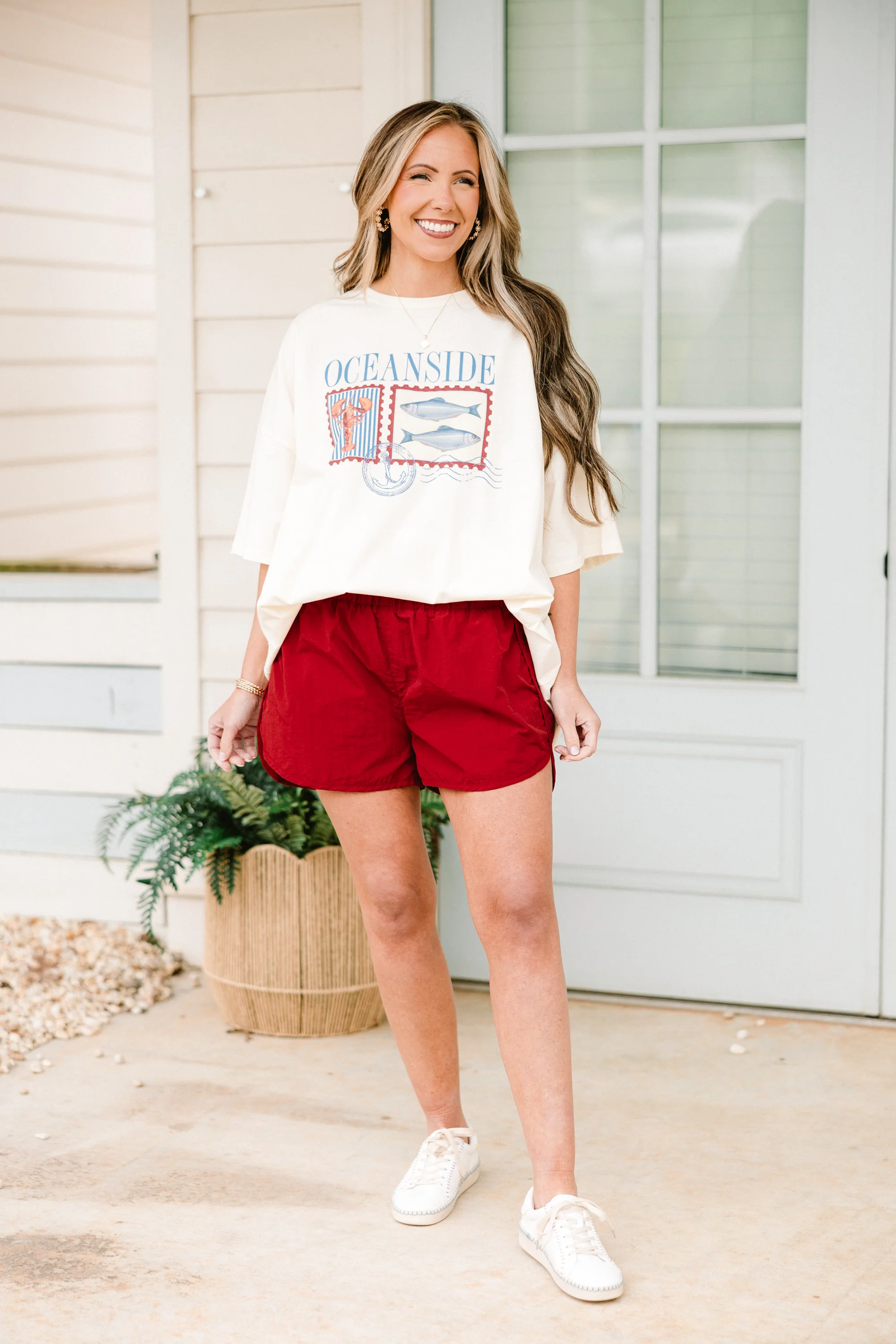 Run The World Shorts, Copper Red - Giverhouse