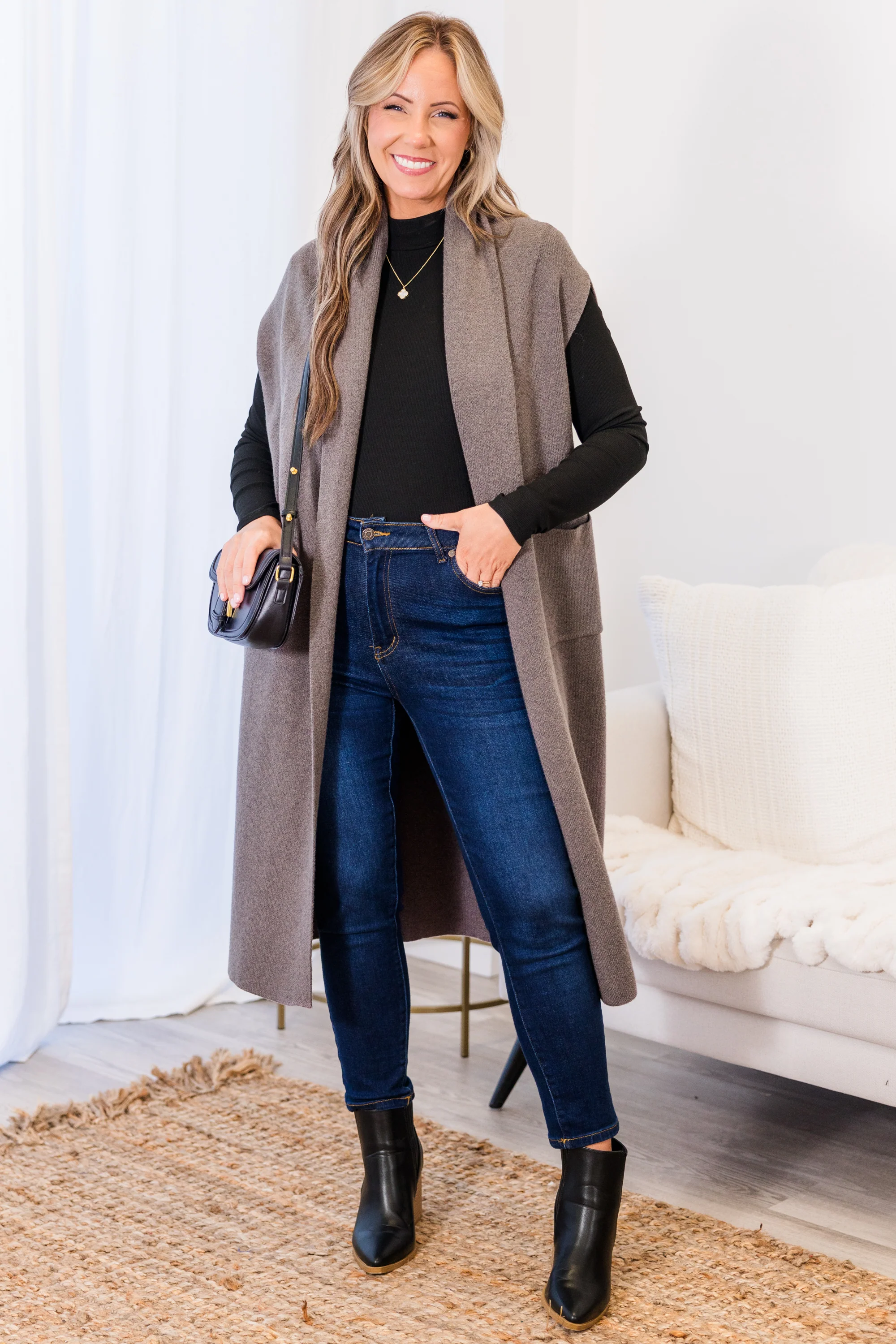 She's So Cute Cardigan, Grey - Giverhouse