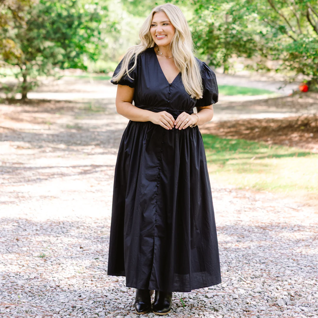 Feeling Like Herself Again Dress, Black - Giverhouse