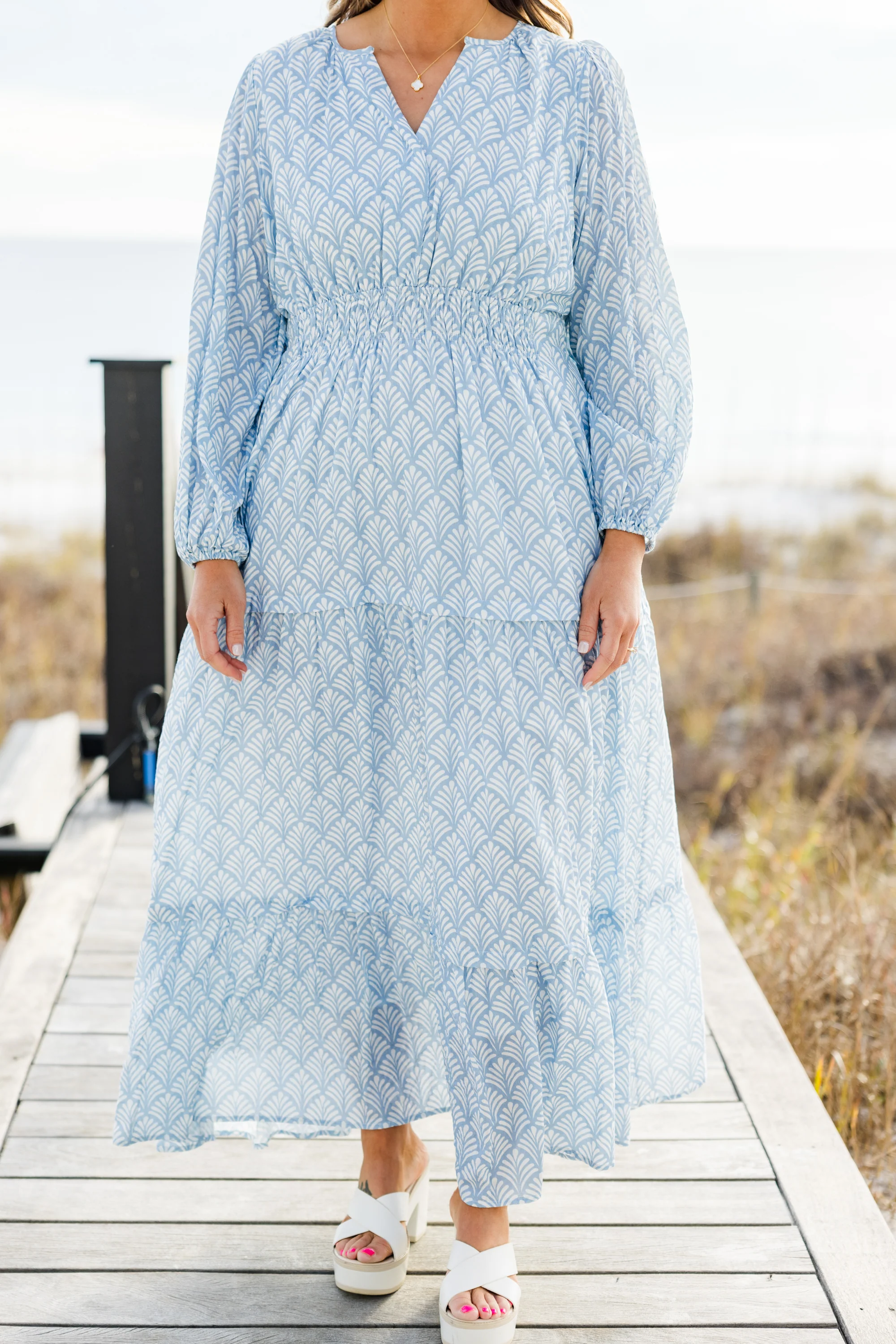 Gift Of Grace Maxi Dress, Blue - Giverhouse