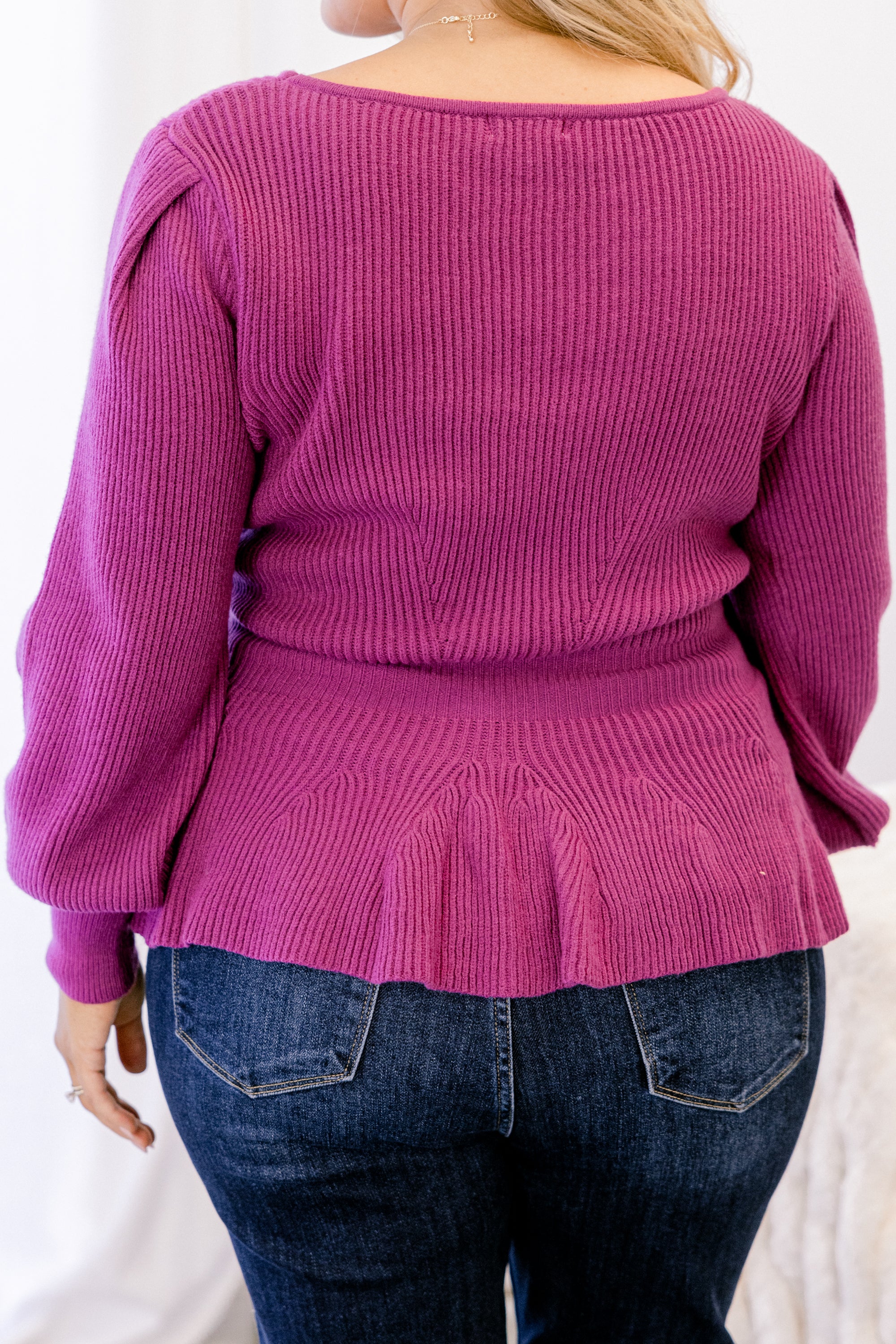 Final Notice Sweater, Magenta - Giverhouse