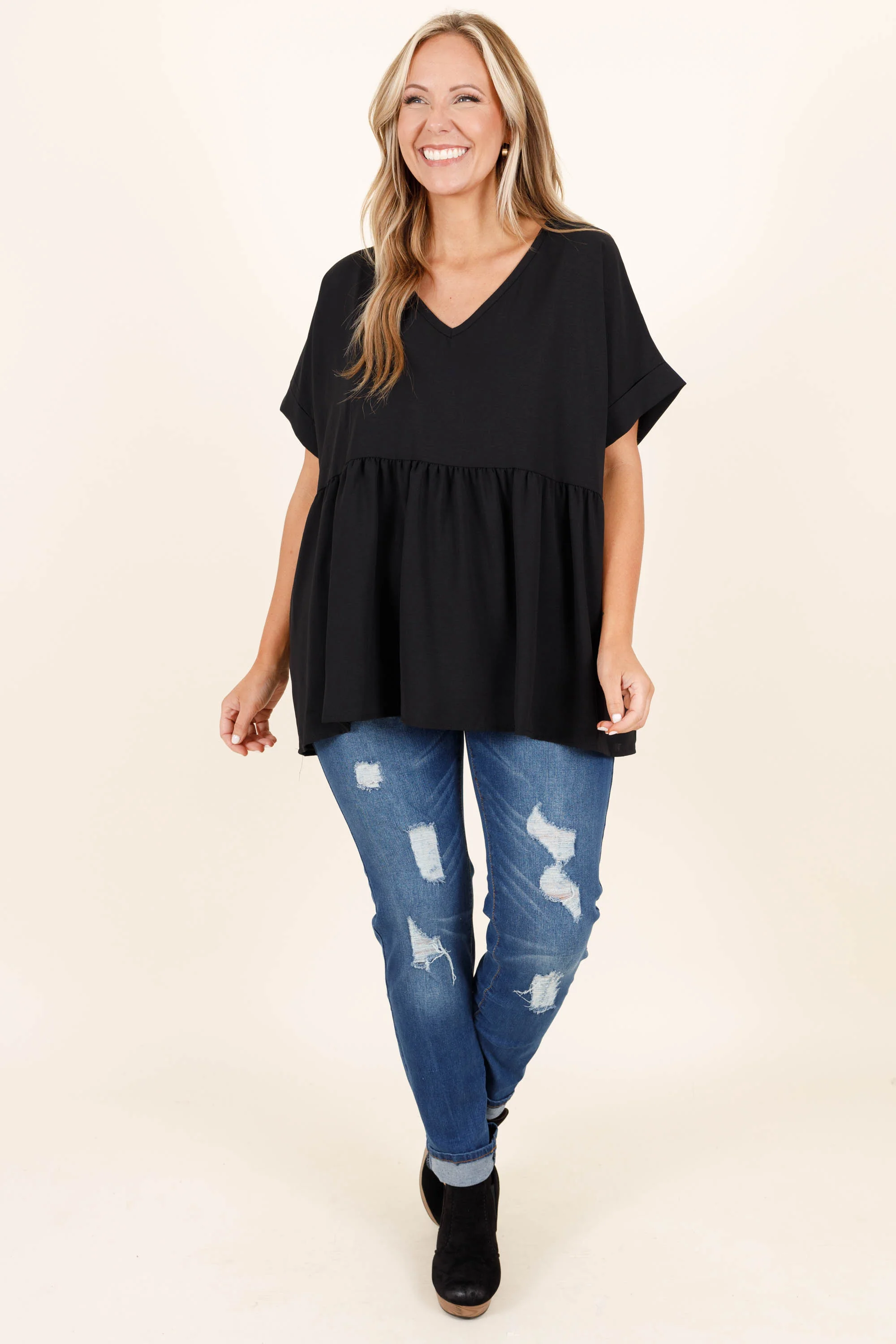 Arriving In Style Boyfriend Jeans, Medium Wash - Giverhouse