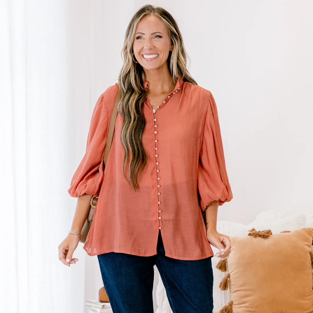 Cowgirl Dream Top, Rust - Giverhouse