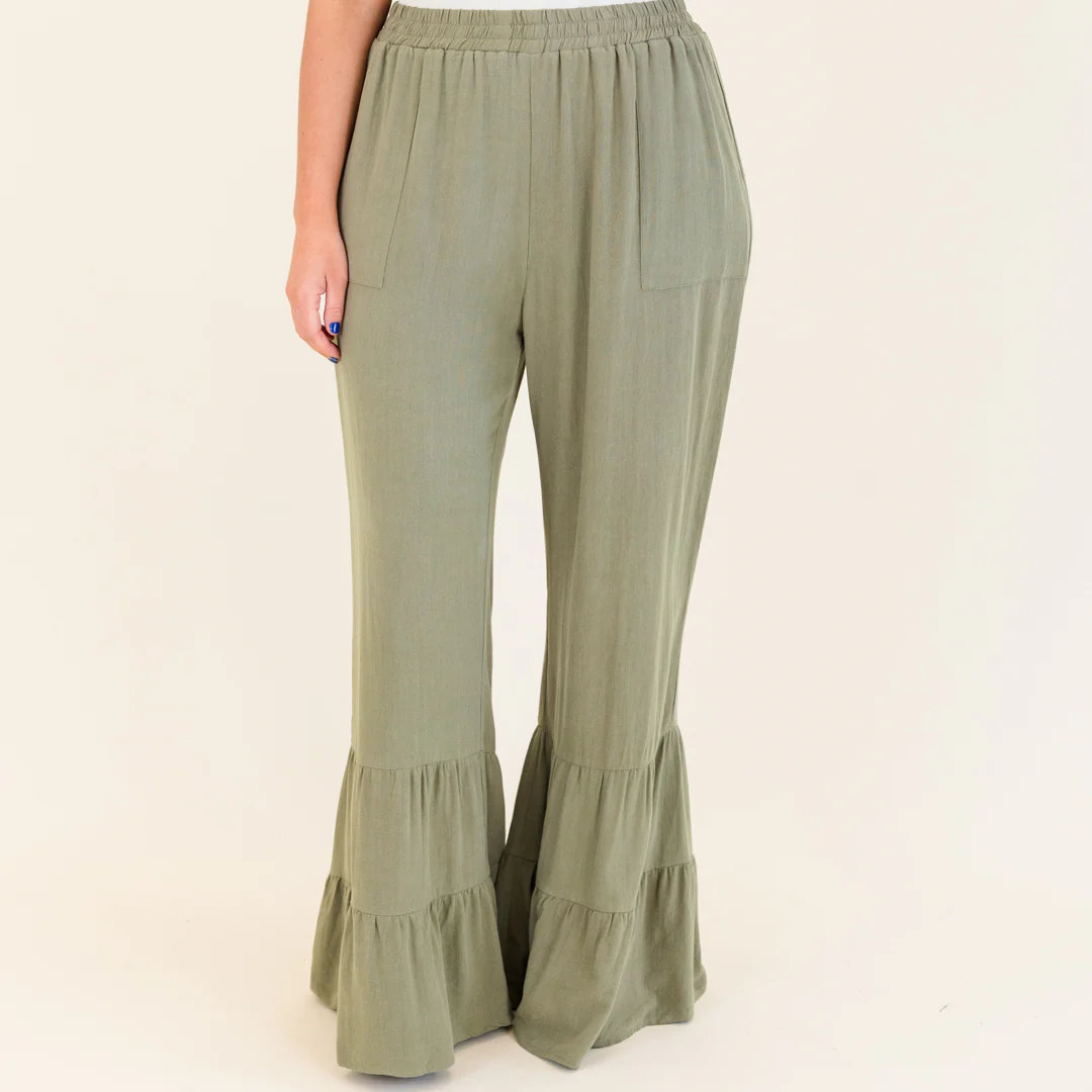 The Mystery of Love Pants, Dusty Olive - Giverhouse