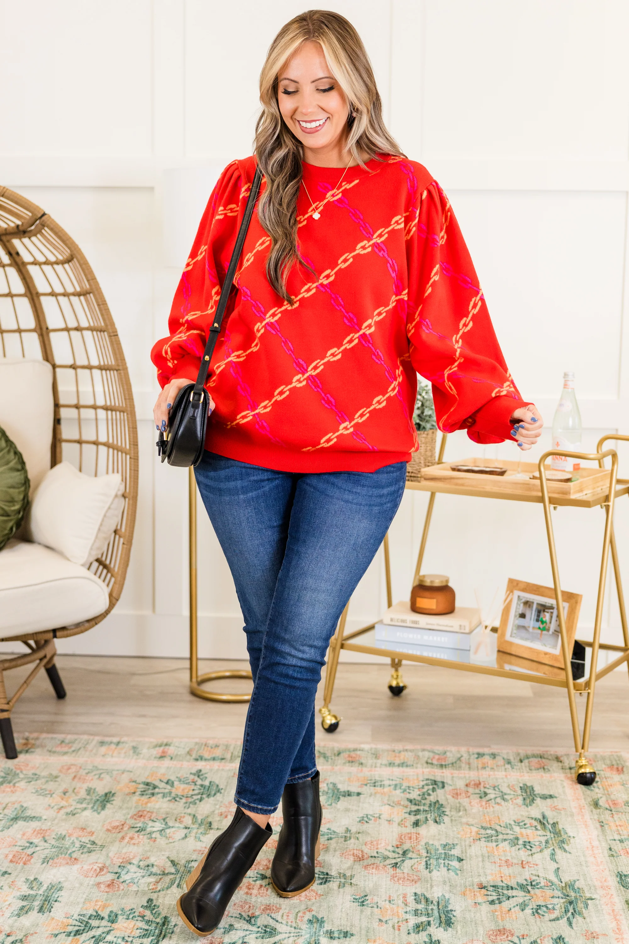 Where's My Present Sweater, Red - Giverhouse