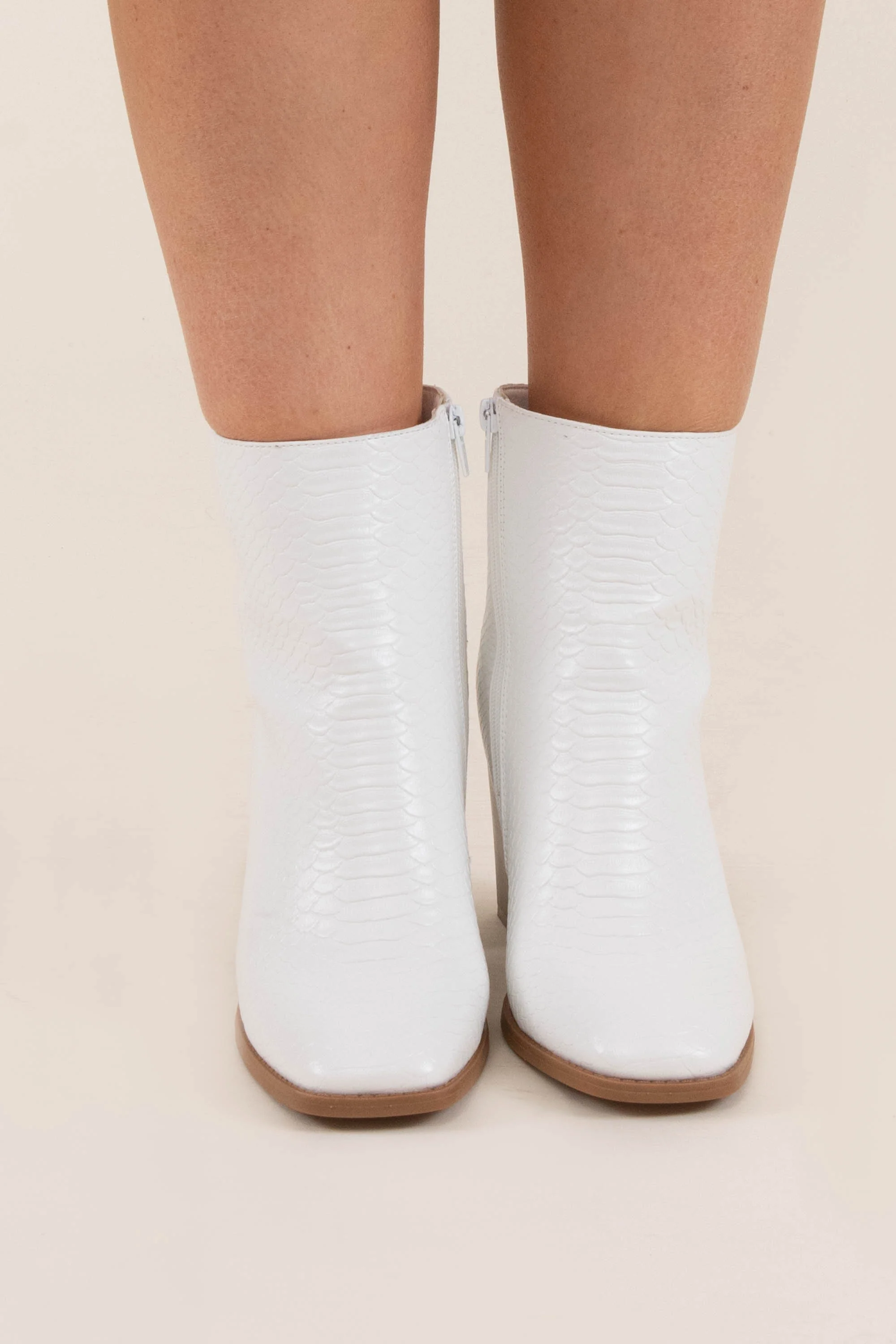 Walking Into The Great Unknown Booties, White - Giverhouse