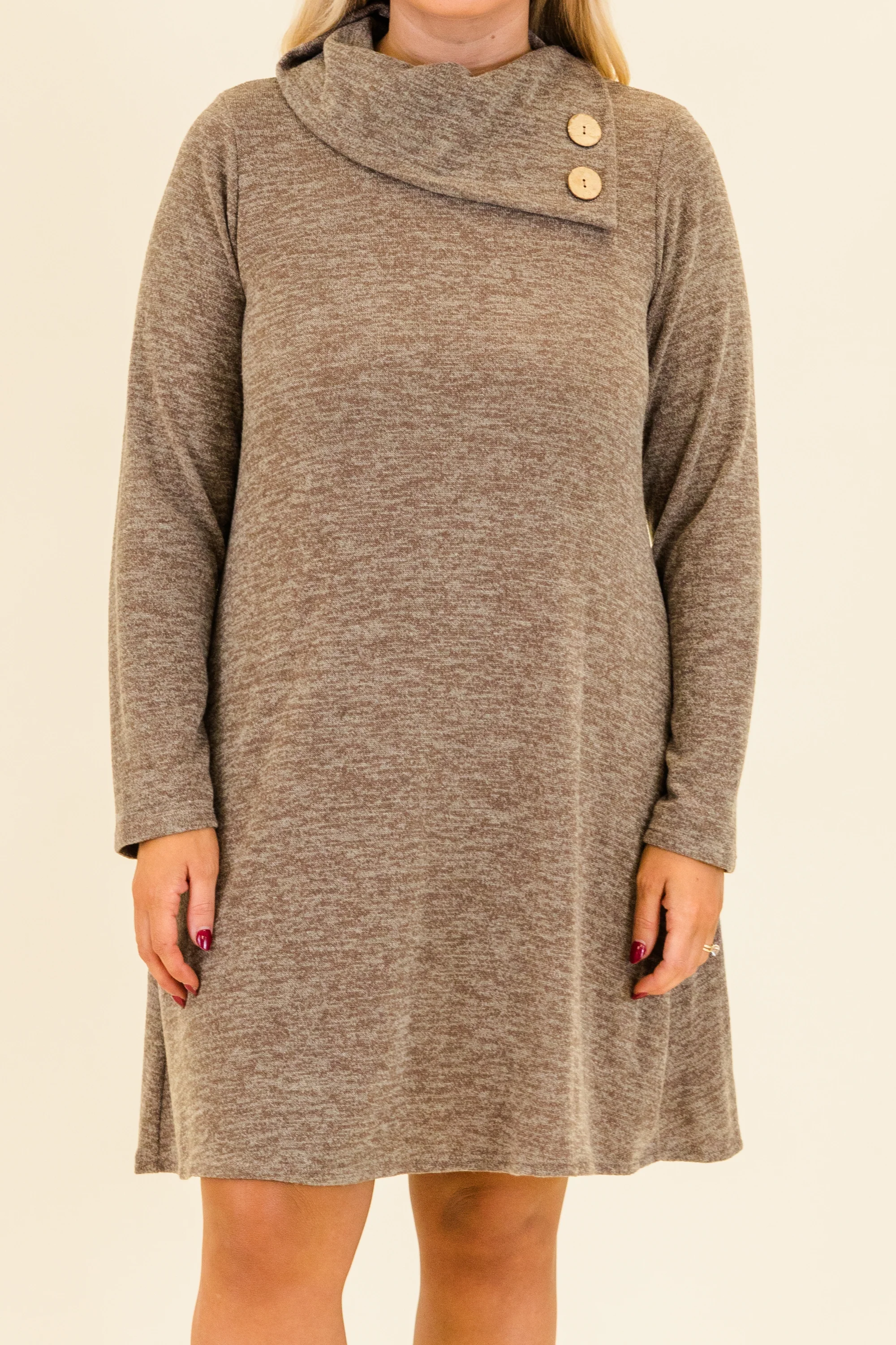 Lose My Breath Dress, Mocha - Giverhouse