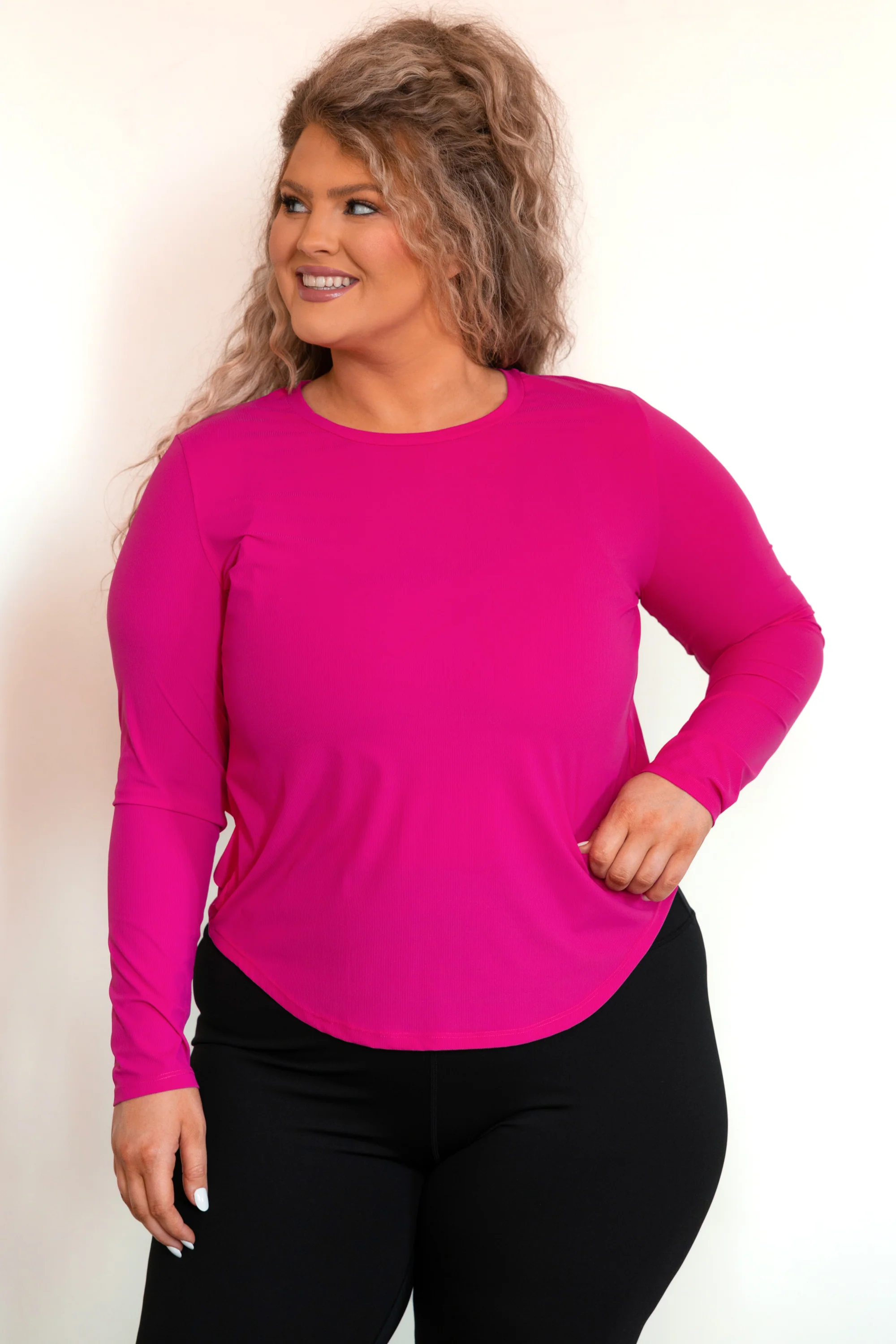 Got It Done Active Top, Fuchsia - Giverhouse