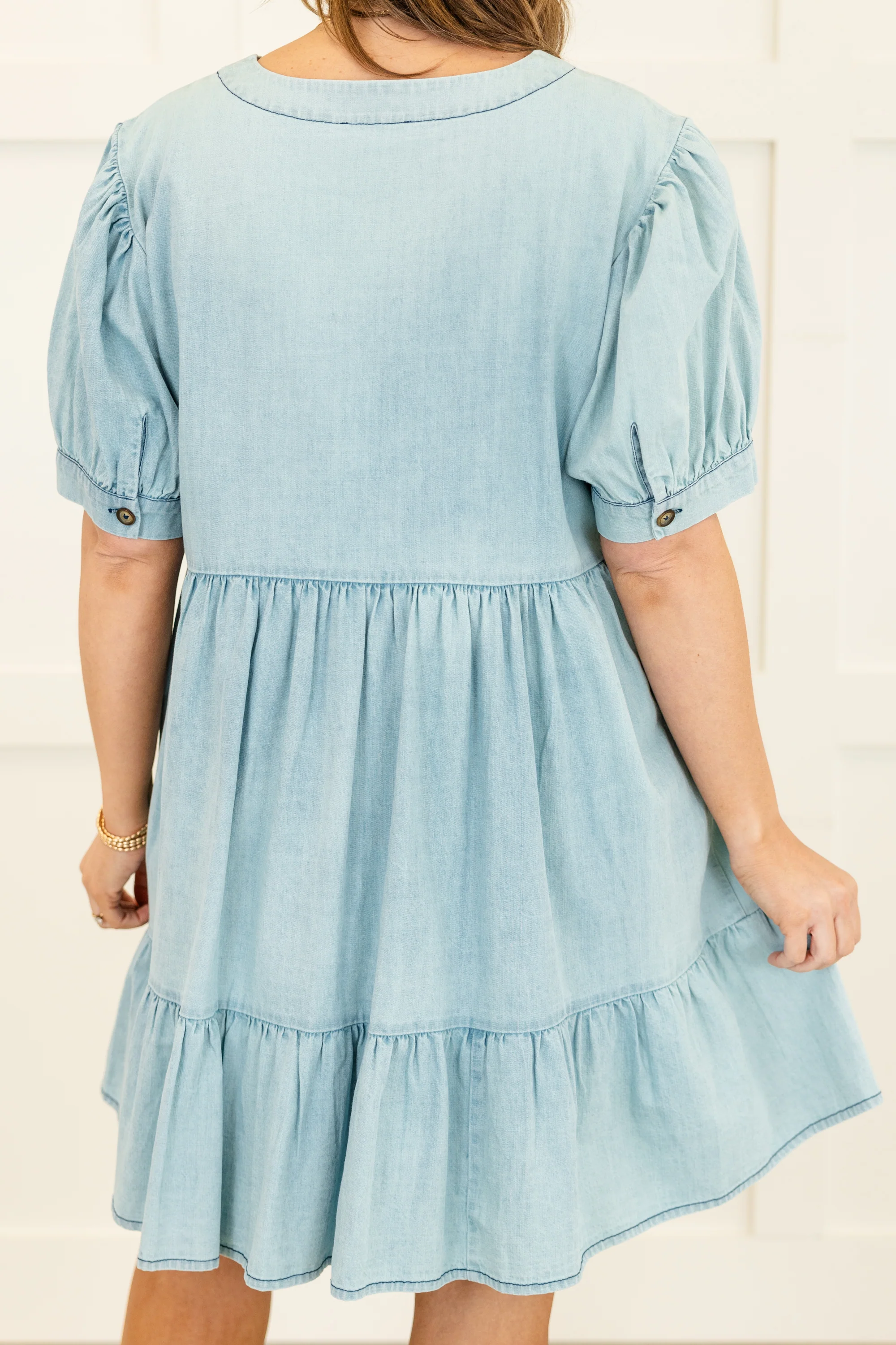 Laid Back Sunday Dress, Blue - Giverhouse