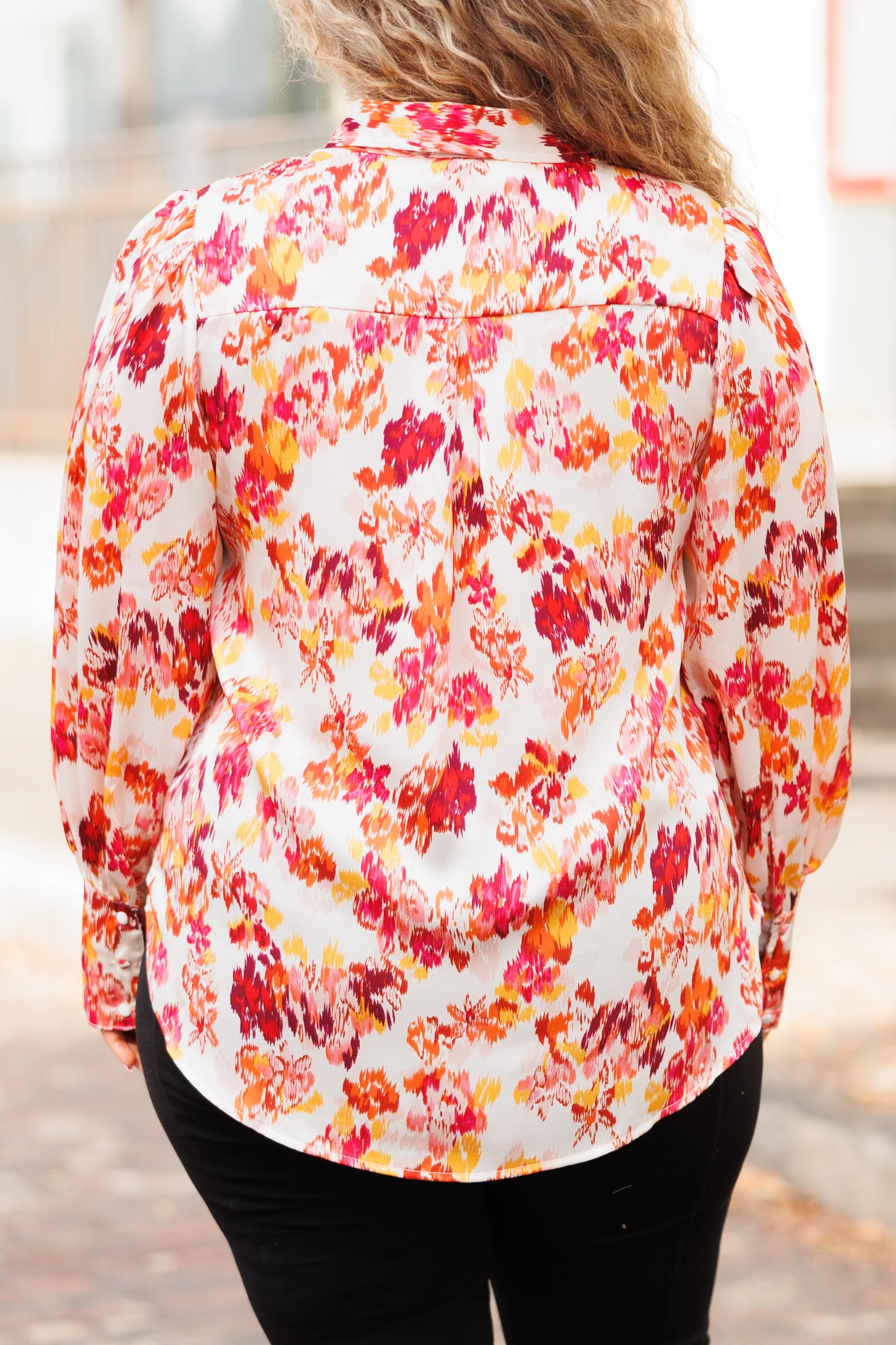 Flowers Of My Dreams Top, Ivory - Giverhouse