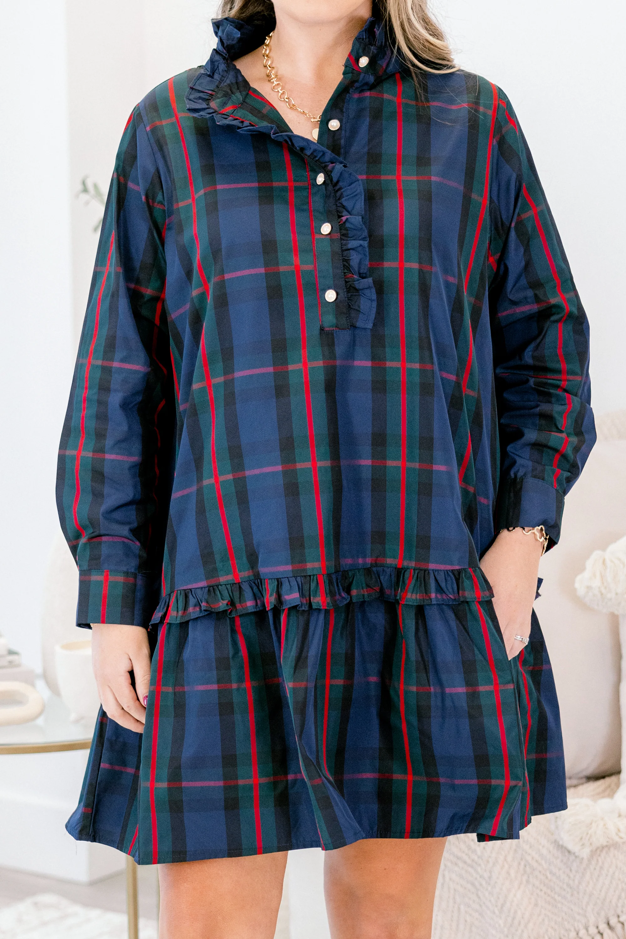 As If I Needed A Reason Dress, Navy - Giverhouse