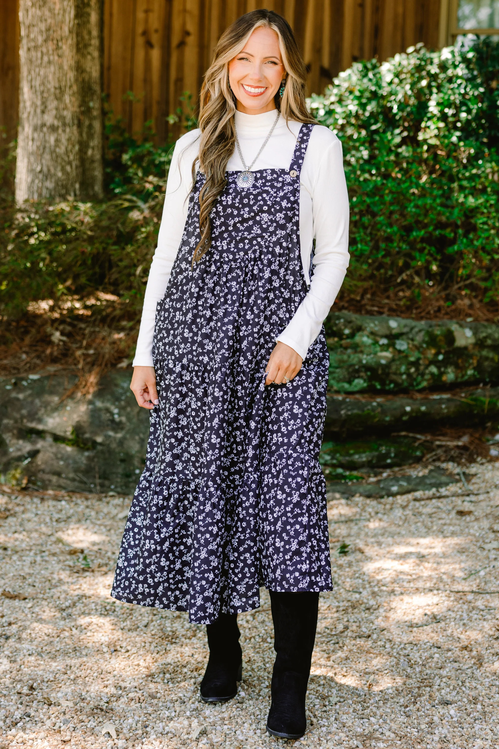 Got To Dance Dress, Black Print - Giverhouse