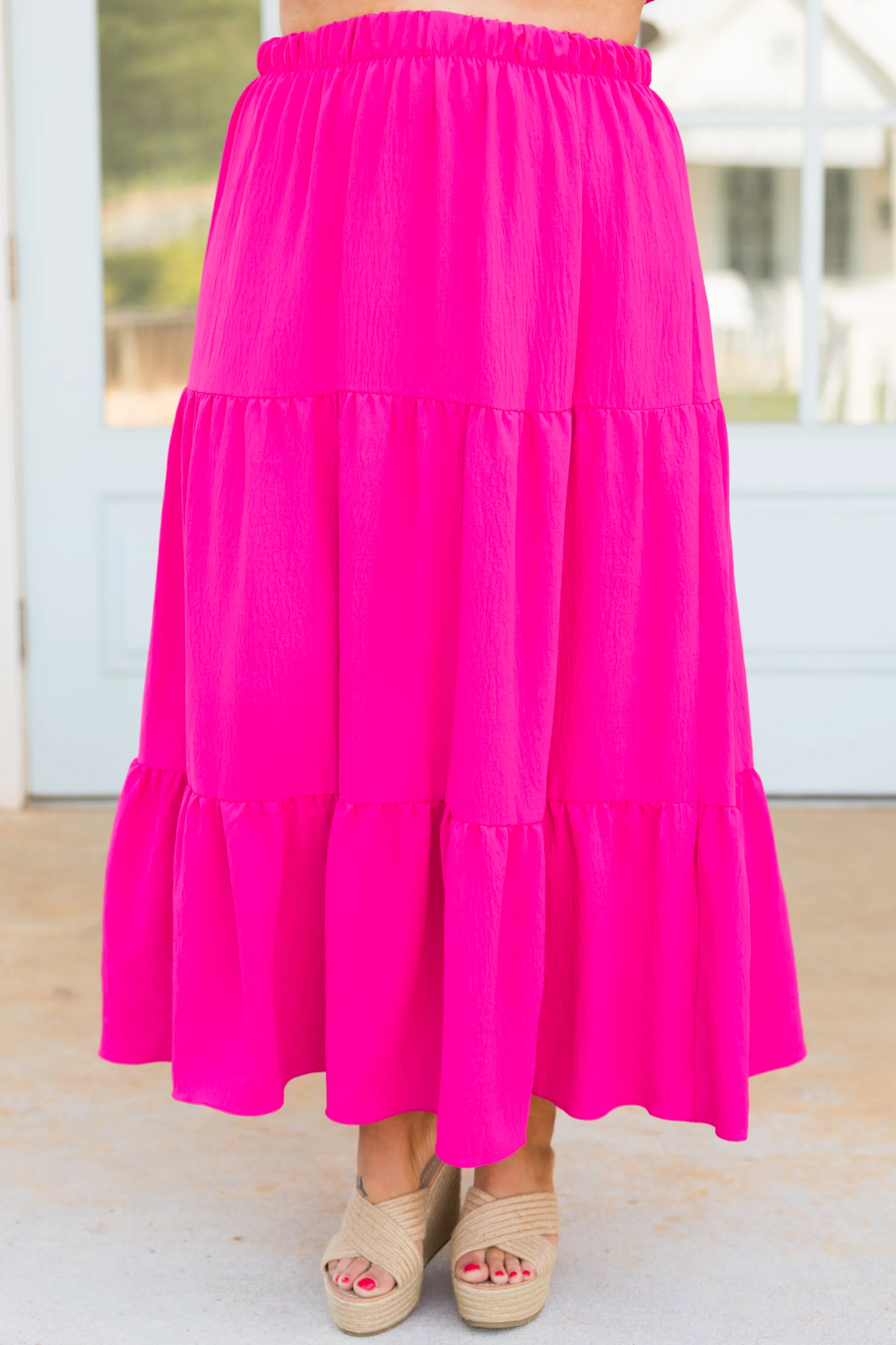 Inspired By Life Maxi Skirt, Hot Pink - Giverhouse