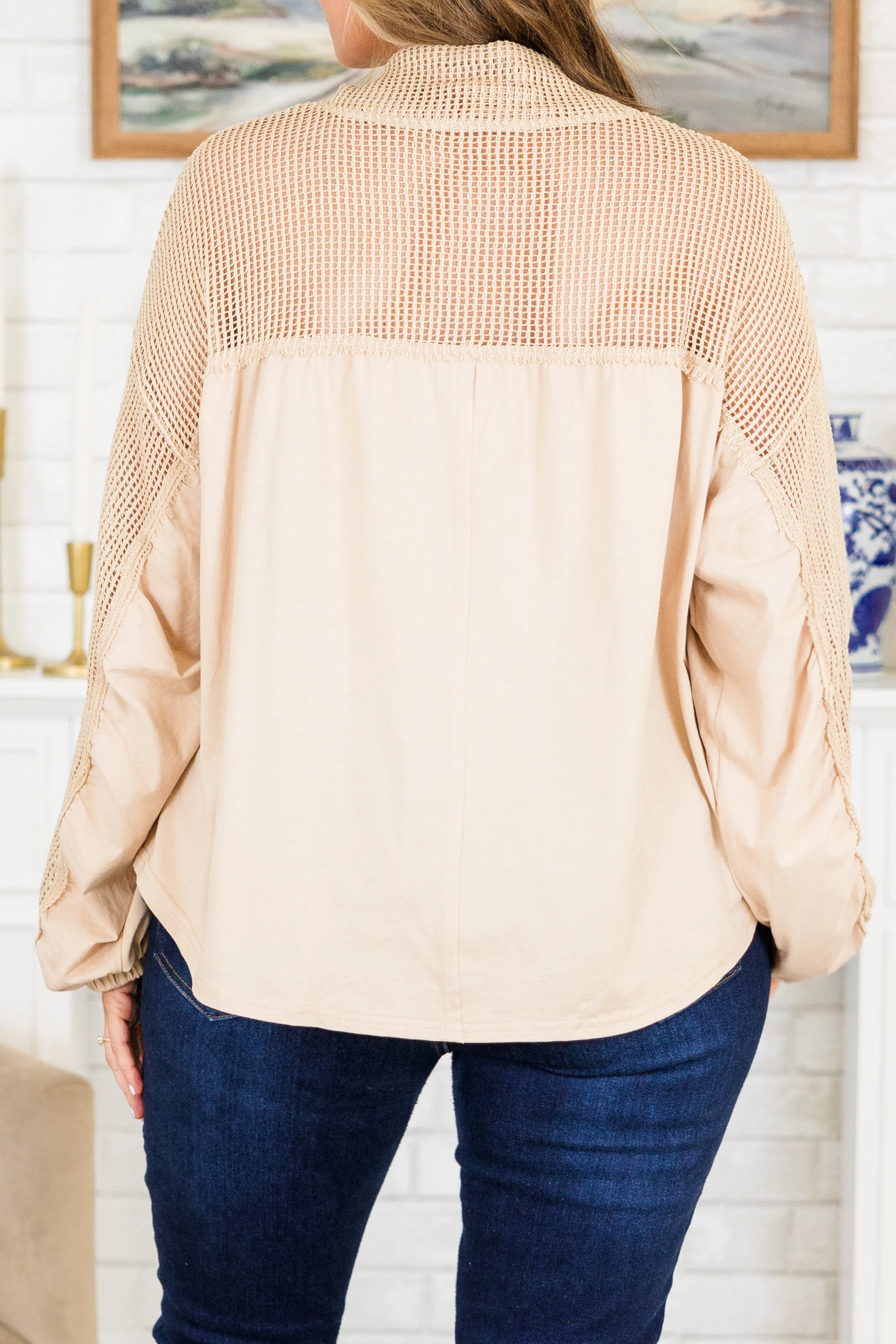 Don't Stop Smiling Top, Mocha - Giverhouse