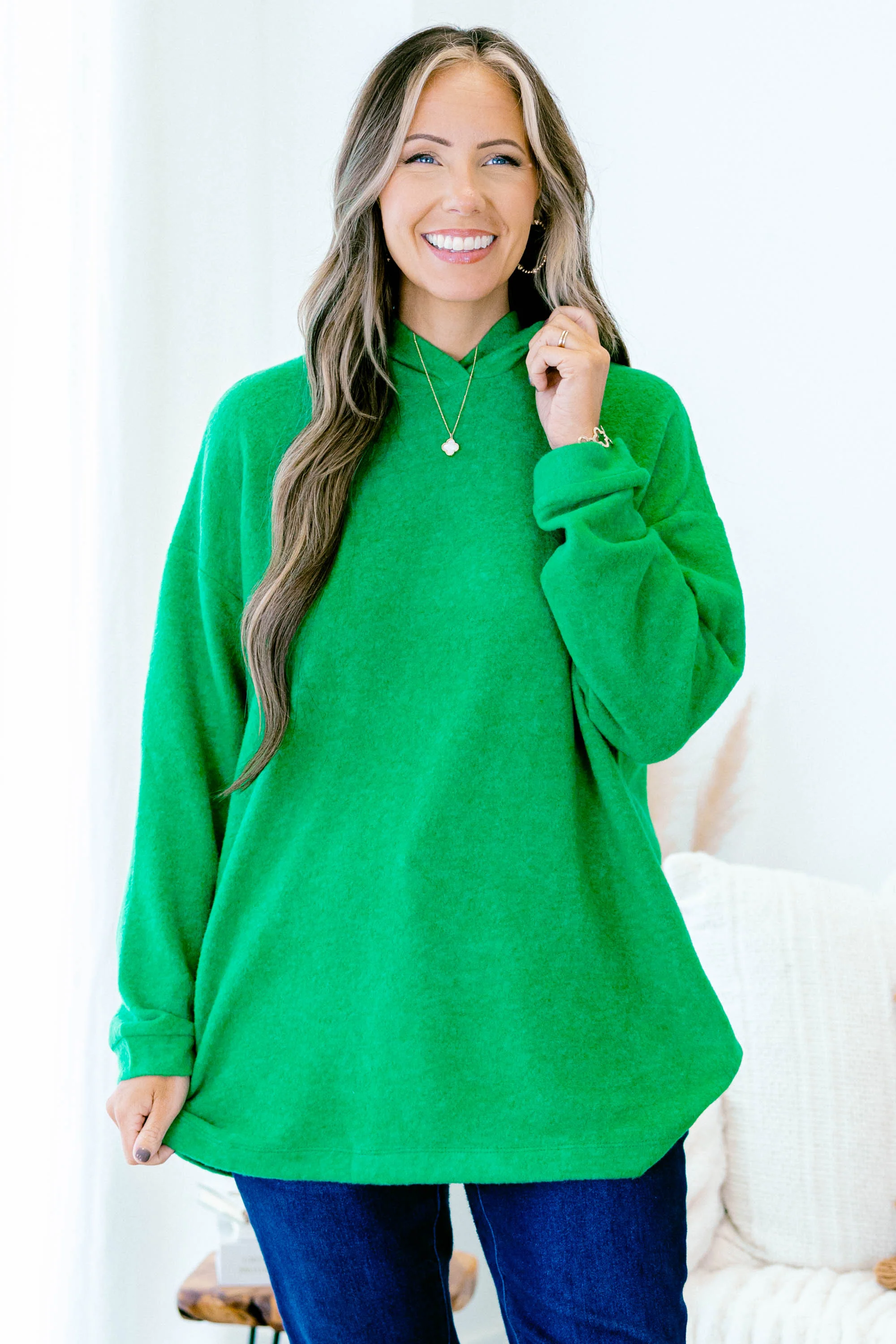 I Am On The Go Top, Kelly Green - Giverhouse