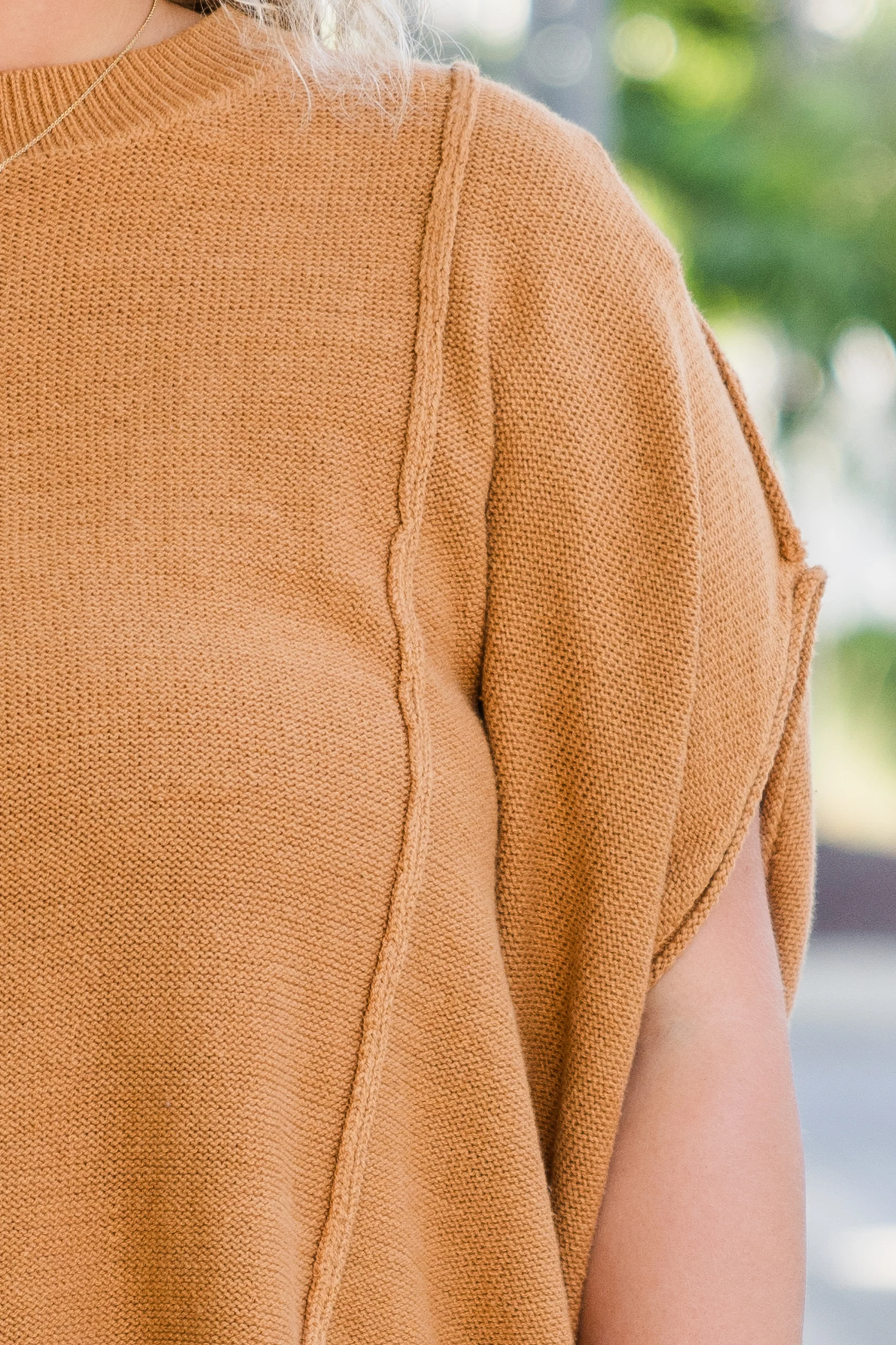 On My Way Over Sweater, Camel - Giverhouse