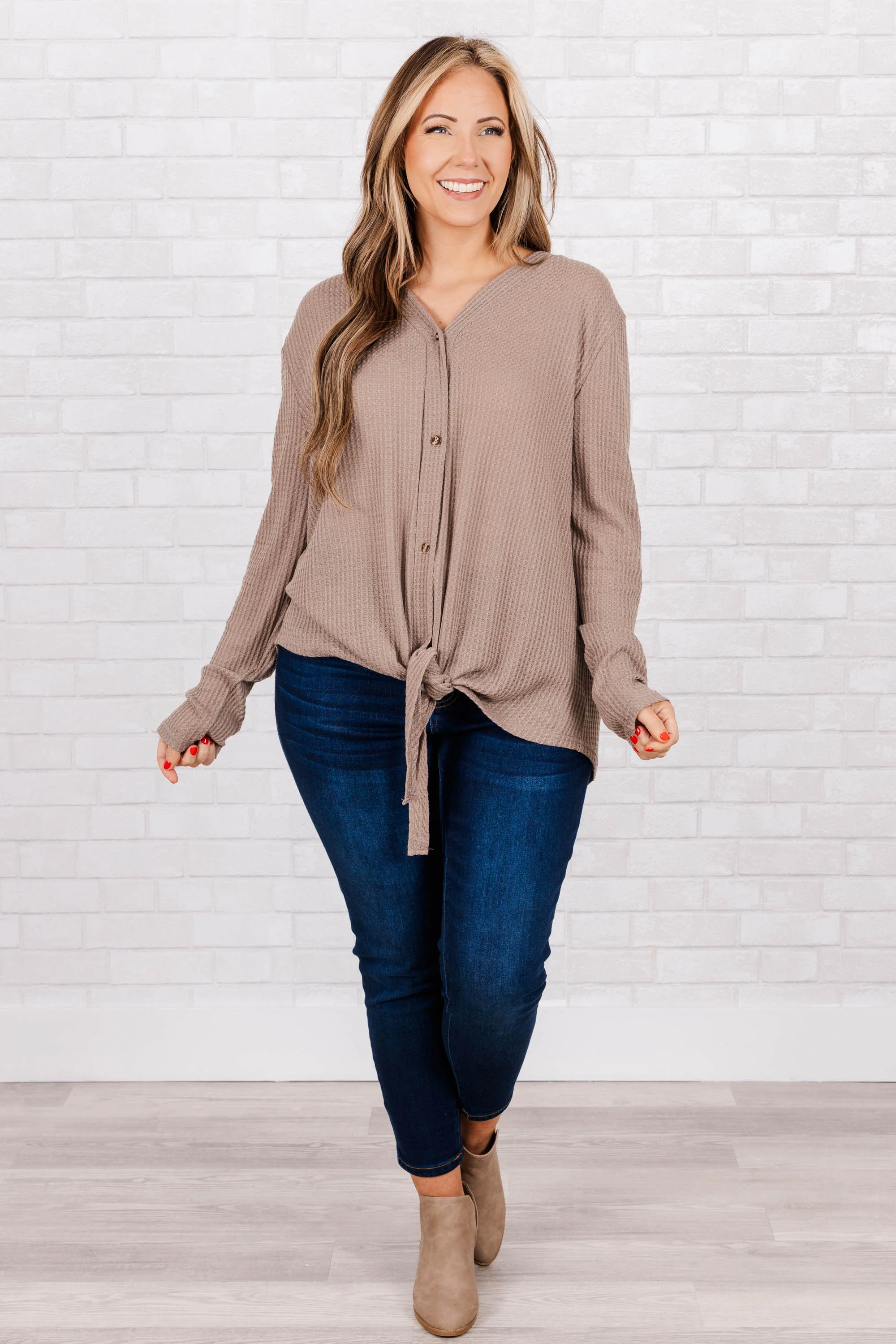 Americano Kisses Top, Mocha - Giverhouse