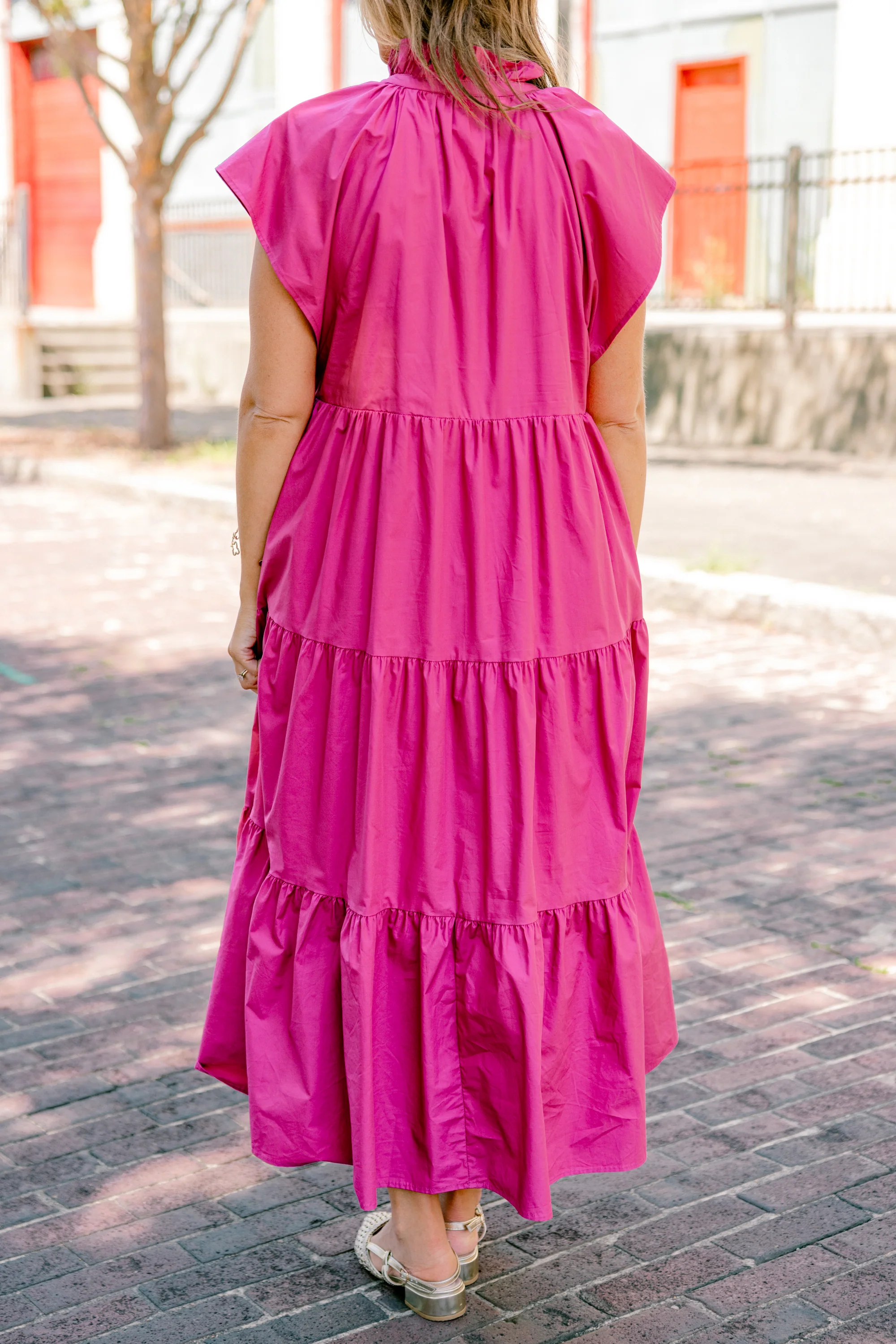 Beautiful Melody Dress, Fuchsia - Giverhouse
