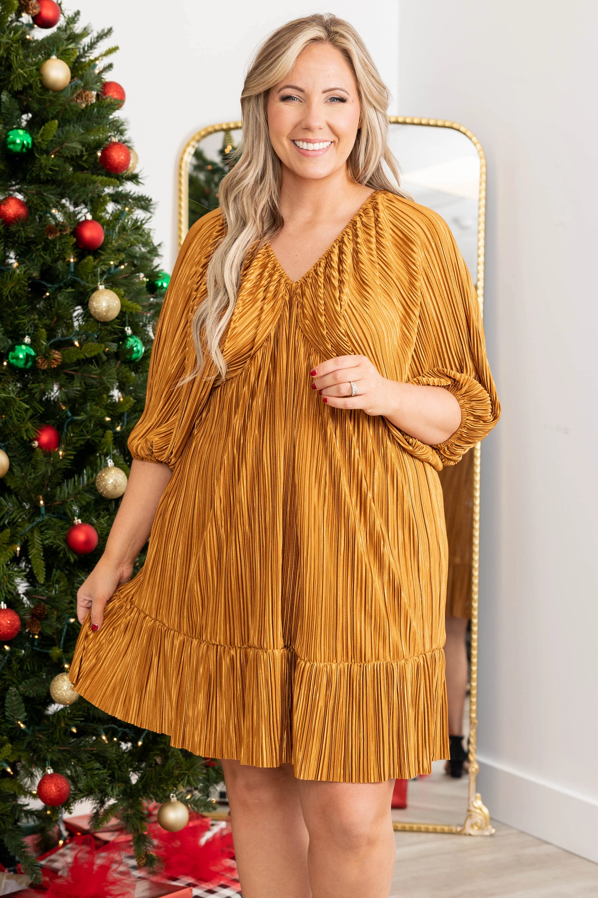 Midas Touch Dress, Gold - Giverhouse