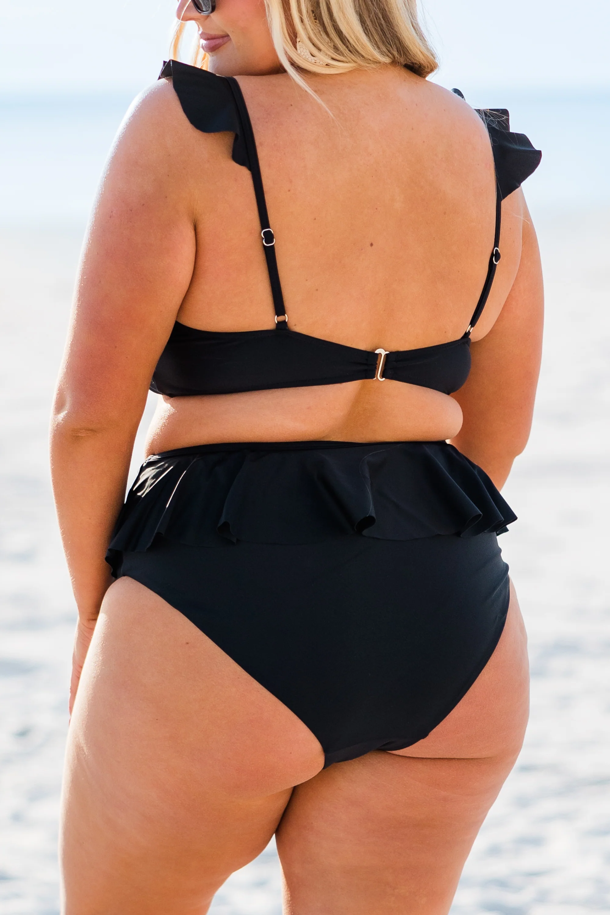 Sugar Sands Swim Top, Black - Giverhouse