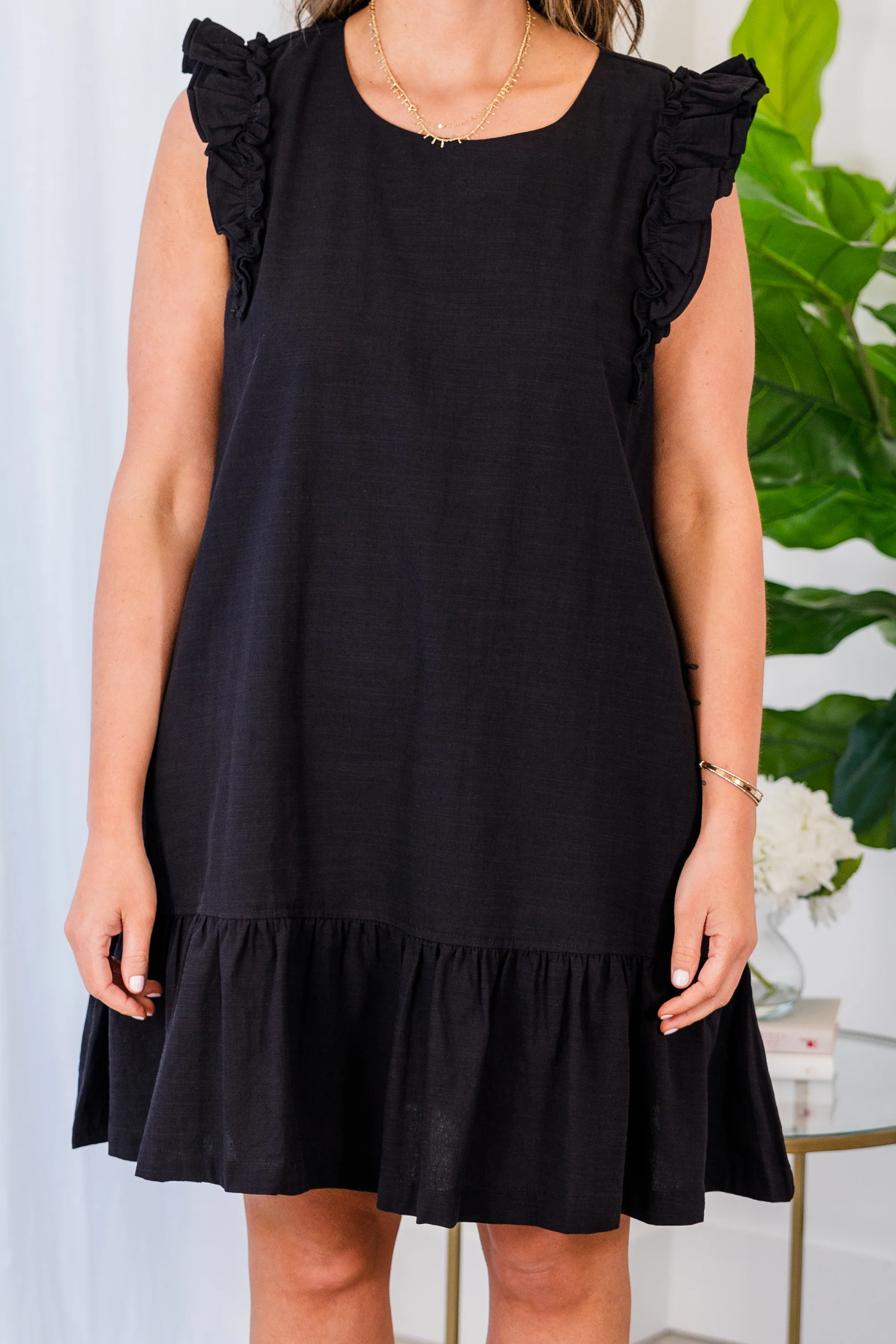 Keep On Pushing Dress, Black - Giverhouse