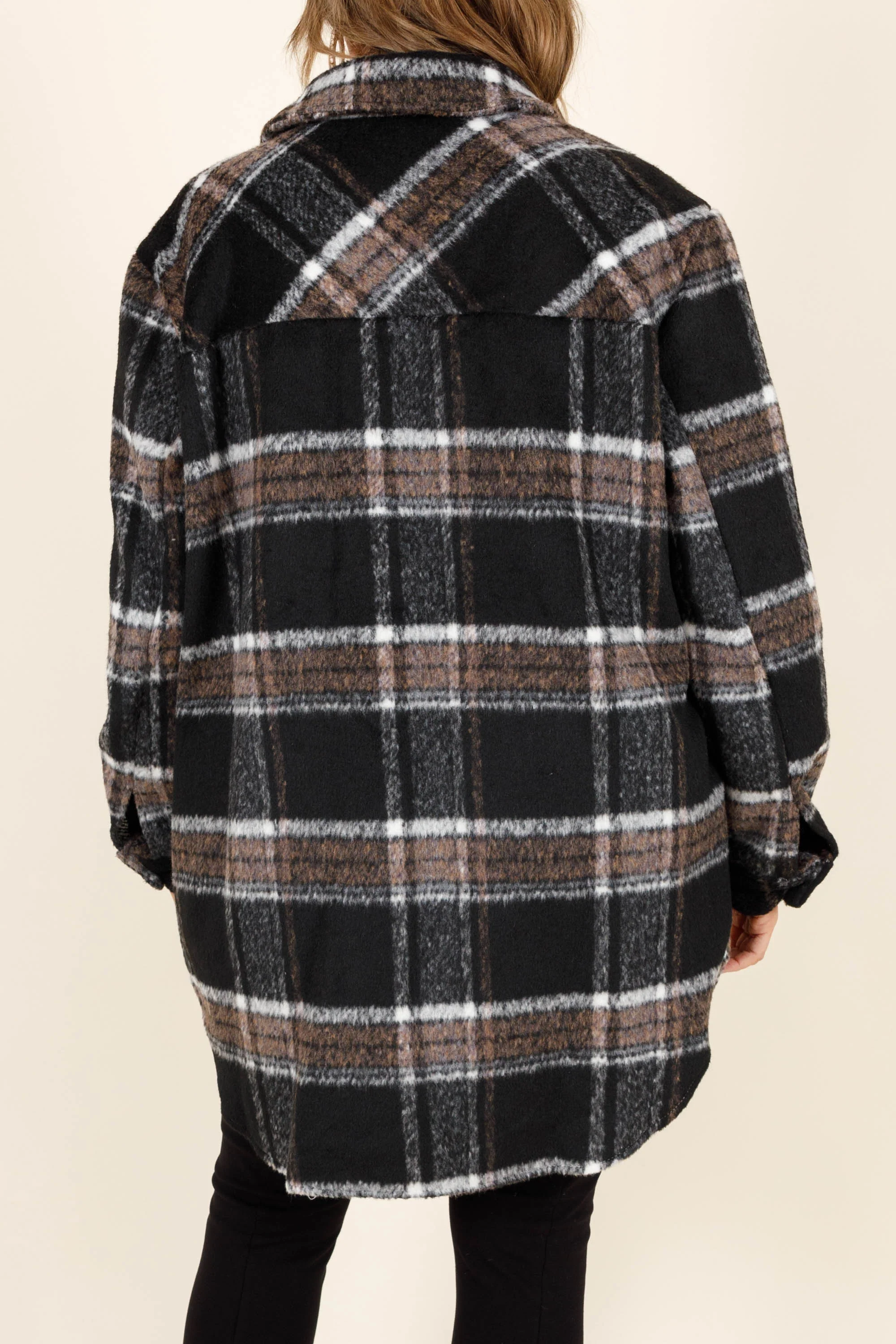 No More Tricks Shacket, Black - Giverhouse