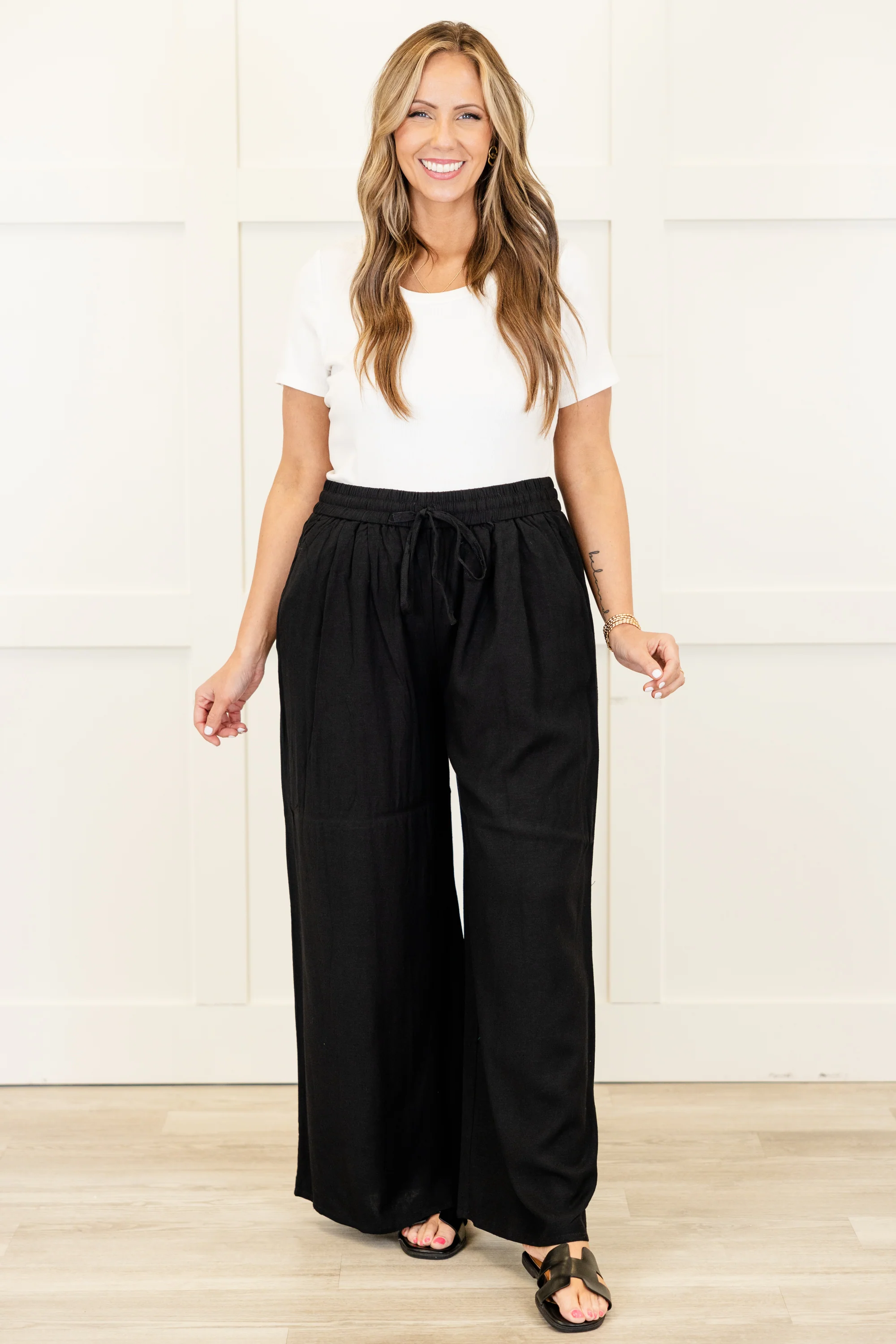 Villa Views Pants, Black - Giverhouse