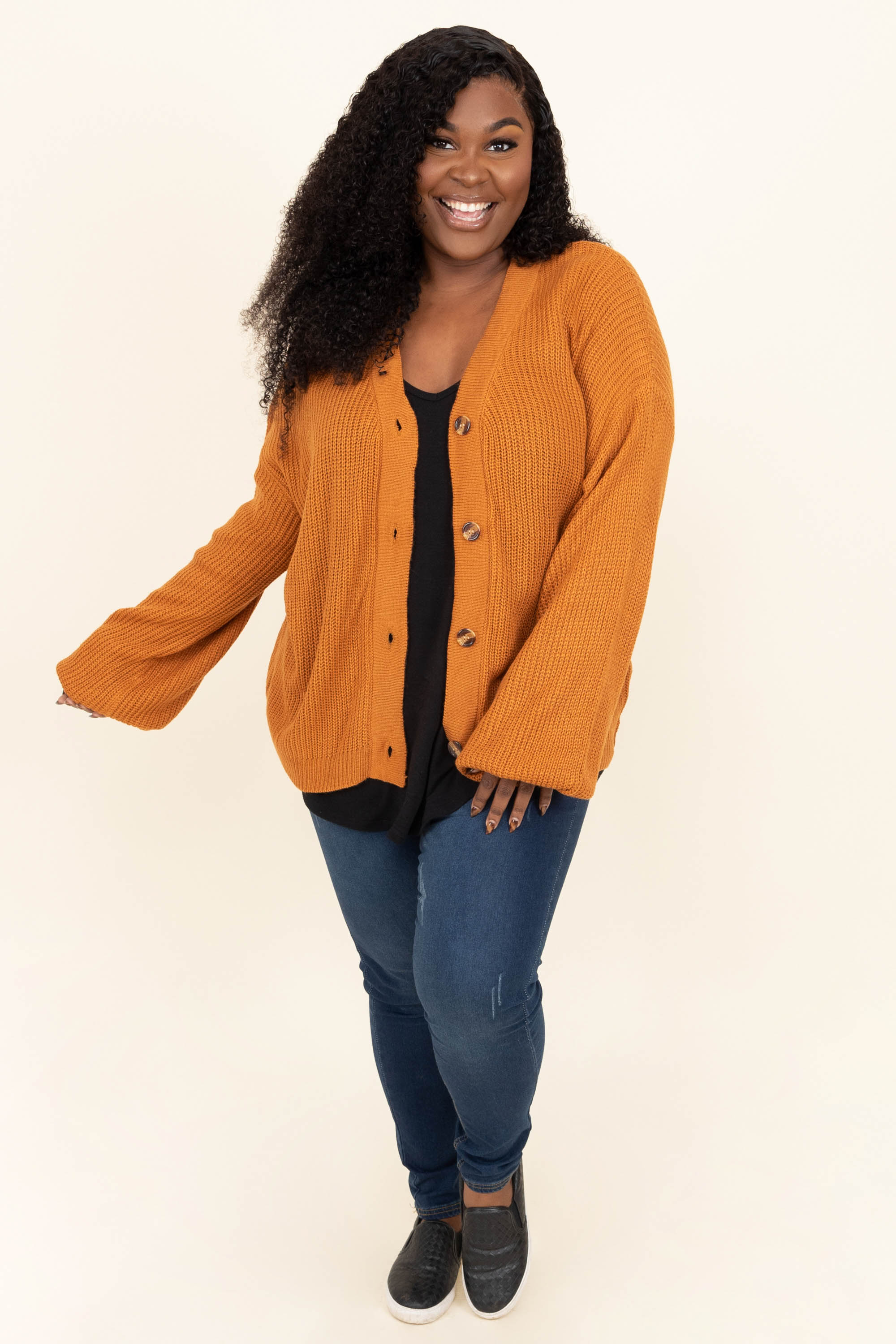 Upstate Destinations Cardigan, Orange - Giverhouse