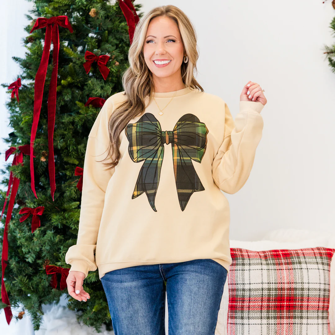 All Tied Up Pullover, Sand - Giverhouse