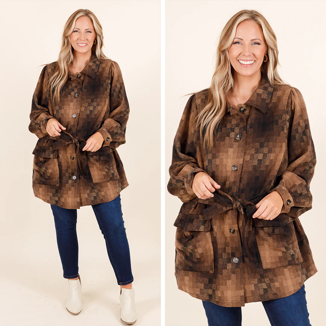 I'm Happier Now Top, Brown - Giverhouse