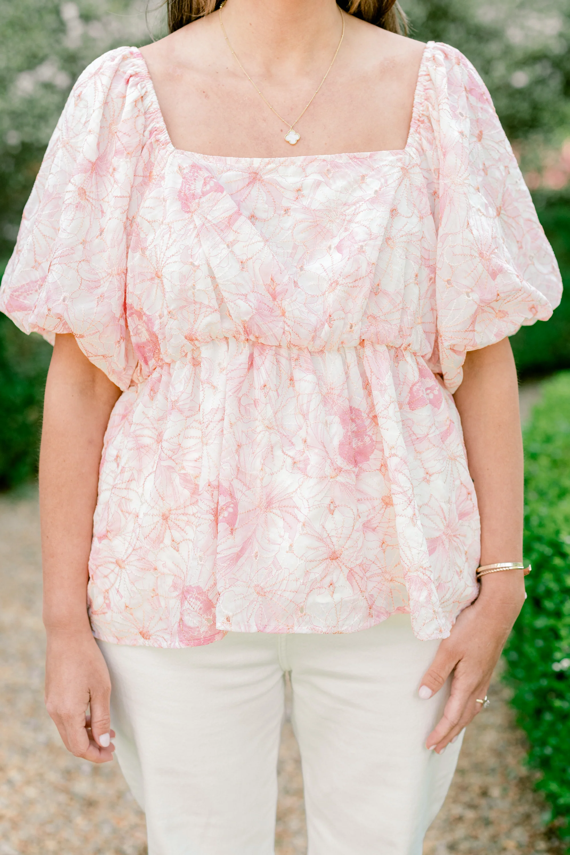 Spring Romance Top, Pink Floral - Giverhouse