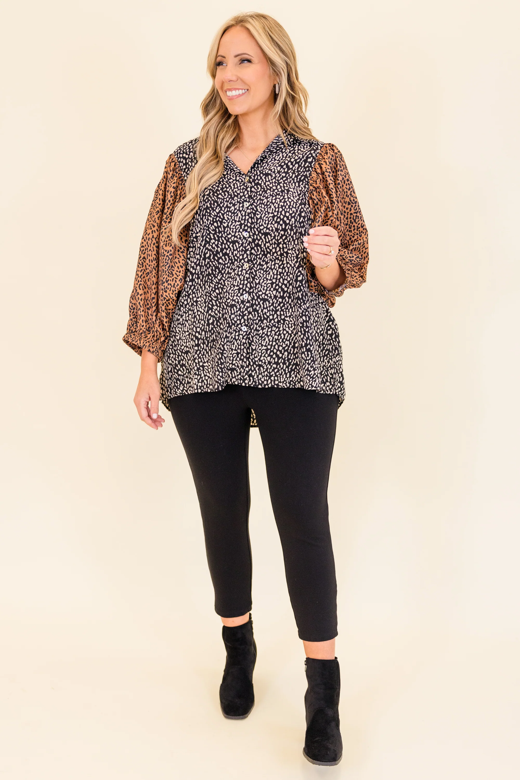 The Hold On Tight Blouse, Black - Giverhouse