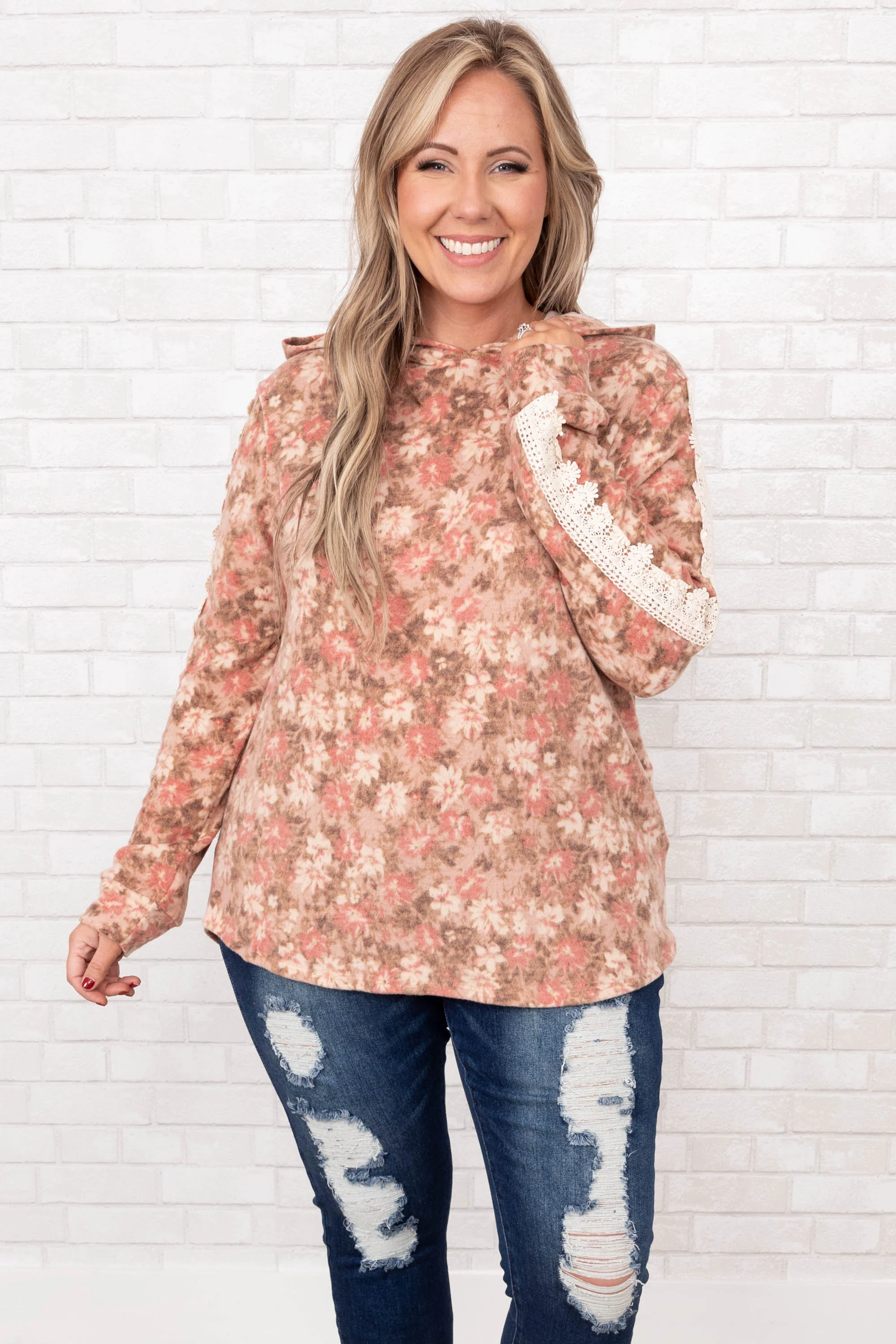 Aint No Other Hoodie, Mauve-Rust - Giverhouse