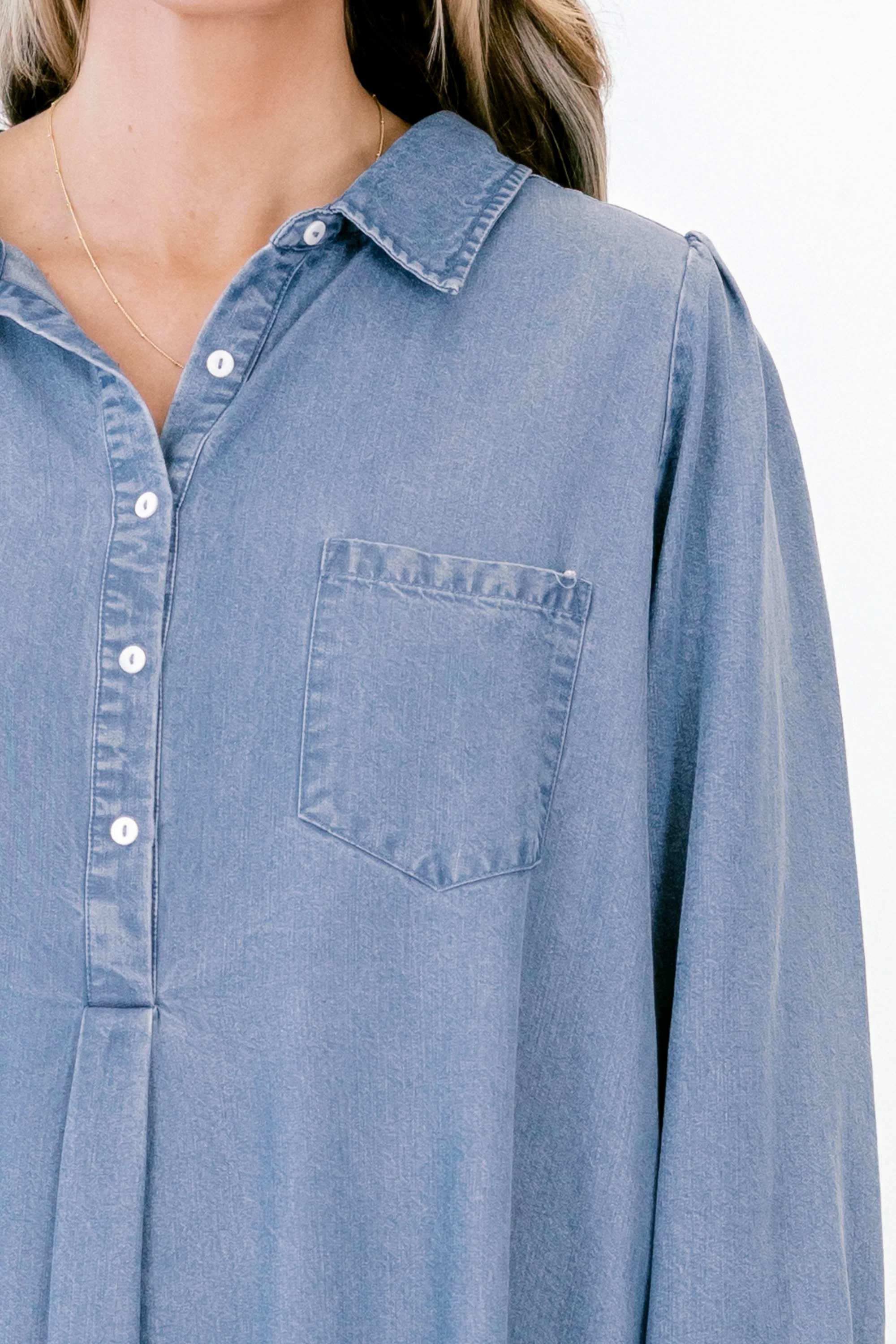 Days Like Today Dress, Denim Blue - Giverhouse