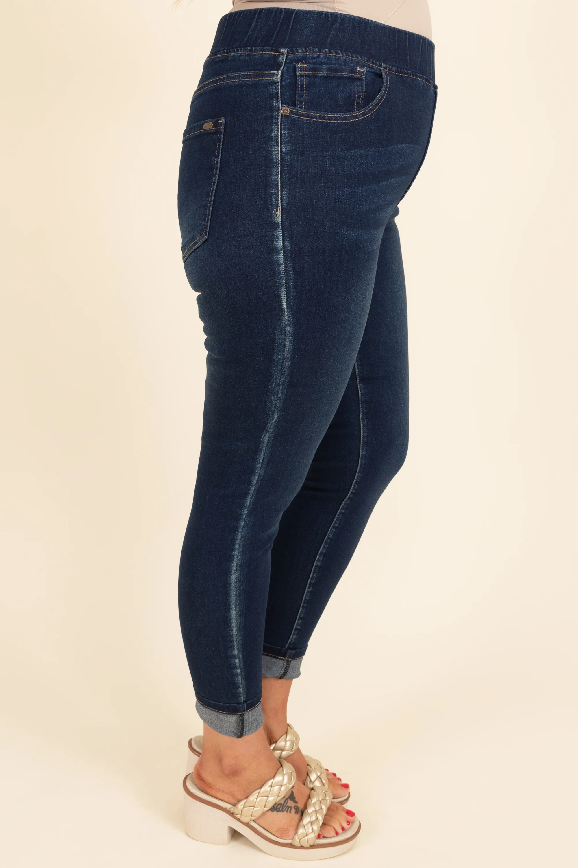 These Are My People Jeggings, Dark Wash - Giverhouse