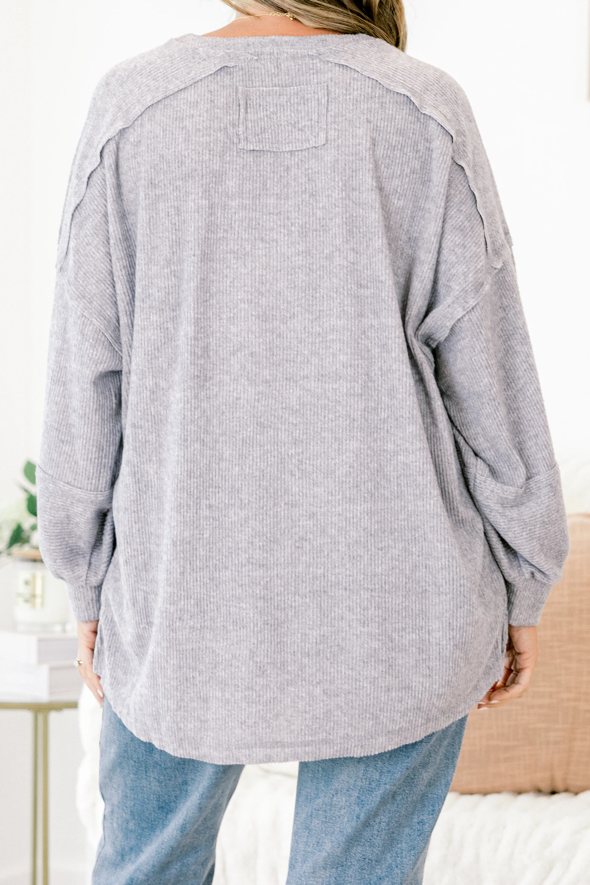 Chill Days Sweater, Heather Grey - Giverhouse