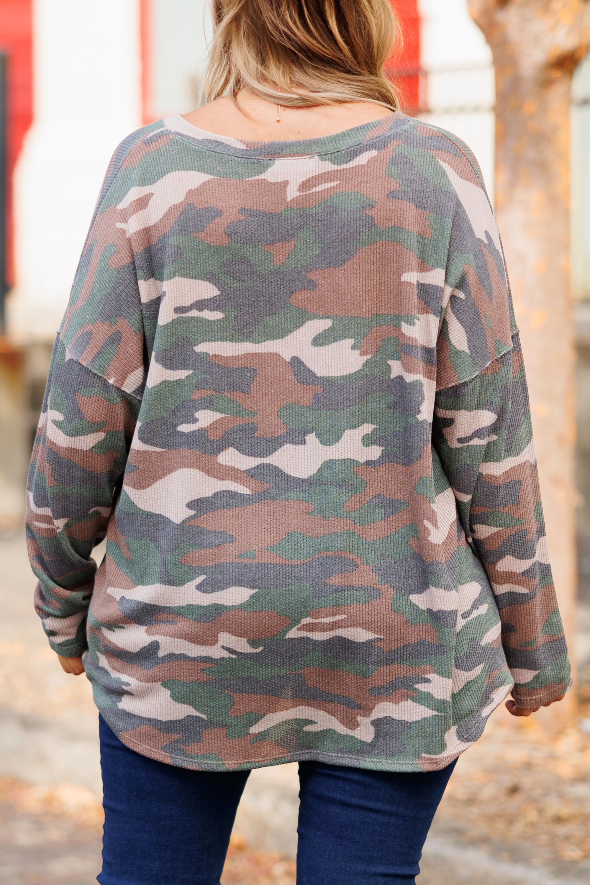 Trying To Blend In Top, Army Green - Giverhouse