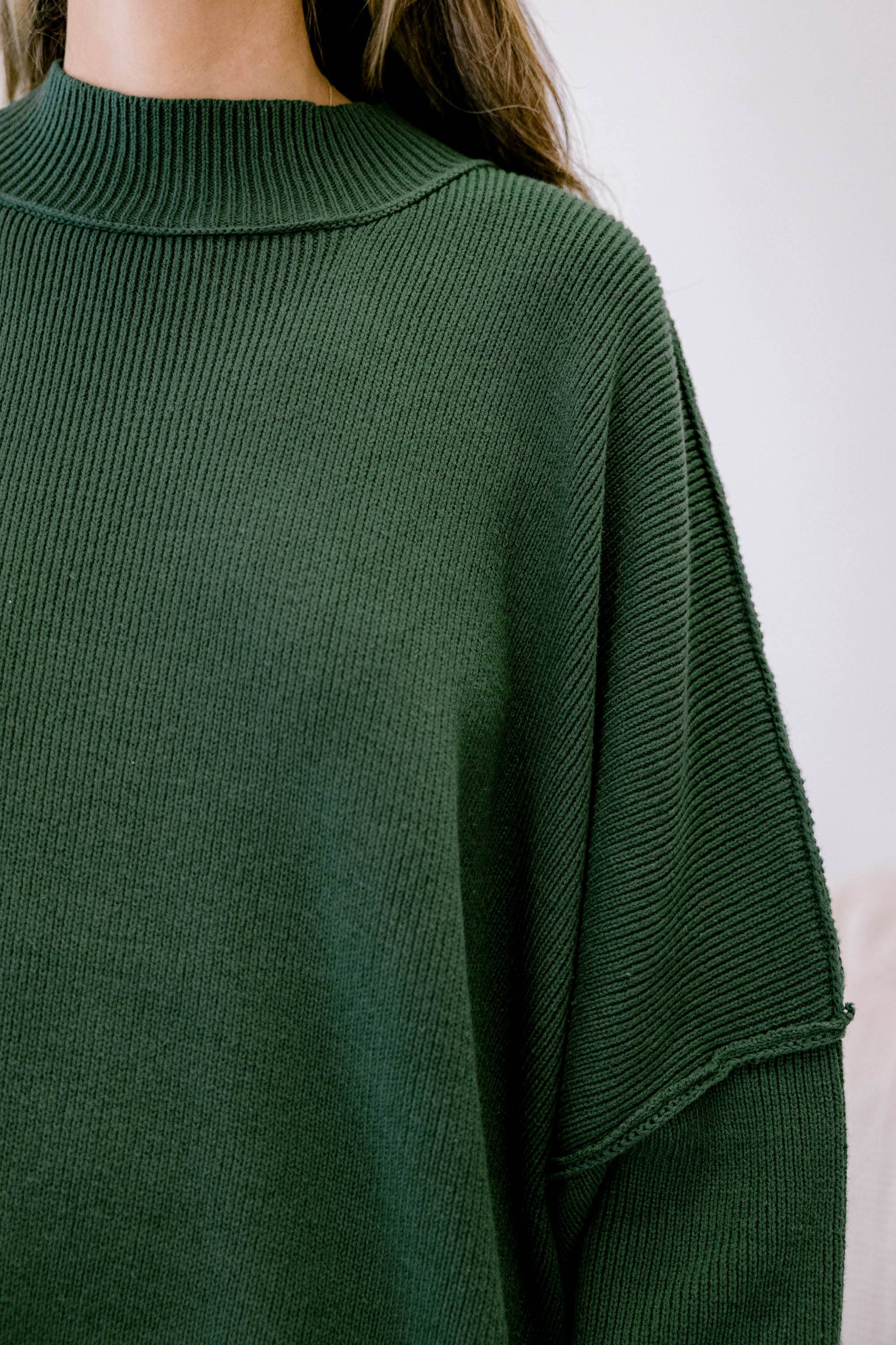 Perfectly Cozy Sweater, Dark Green - Giverhouse