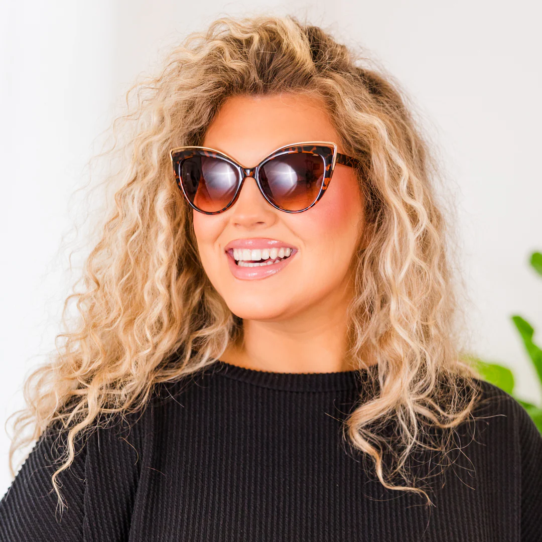 Radiant Rays Sunglasses, Black-Leopard - Giverhouse