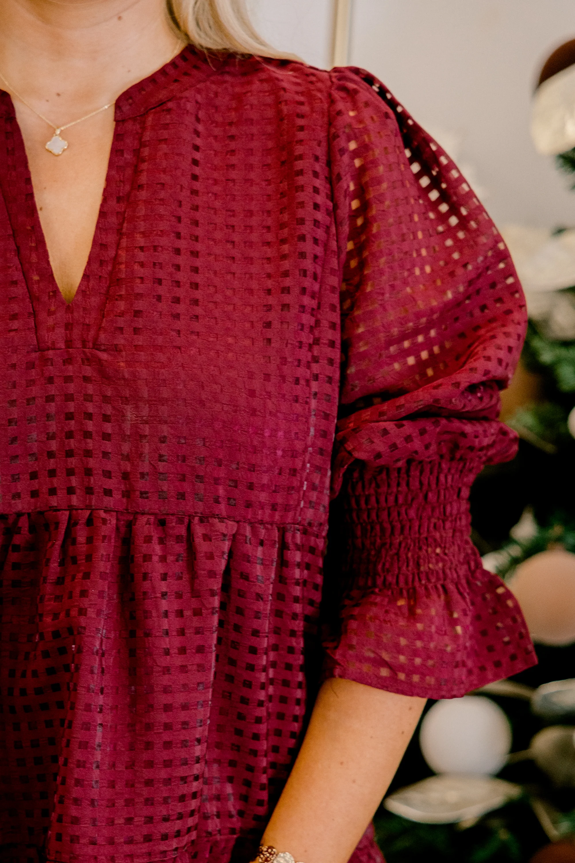 Such A Dream Dress, Burgundy - Giverhouse