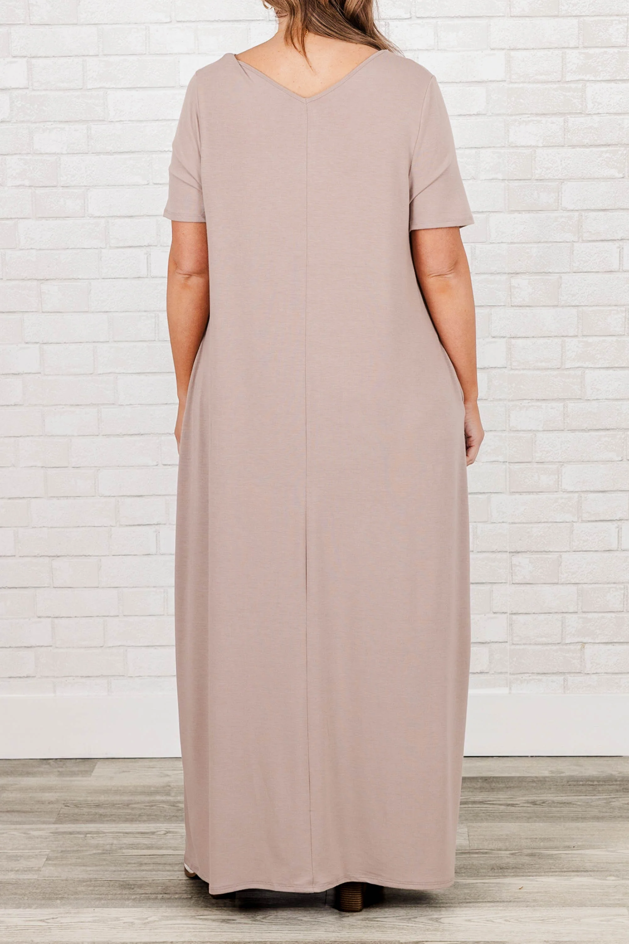 Makin' Waves Maxi Dress, Ash Mocha - Giverhouse
