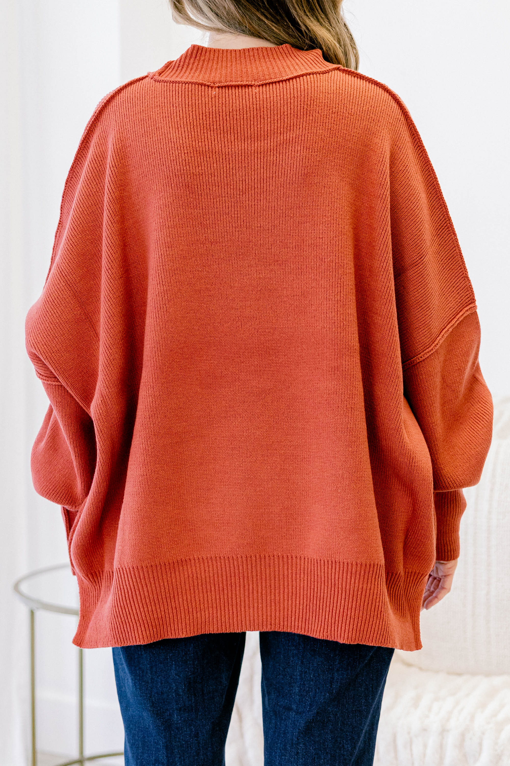 Perfectly Cozy Sweater, Rust - Giverhouse